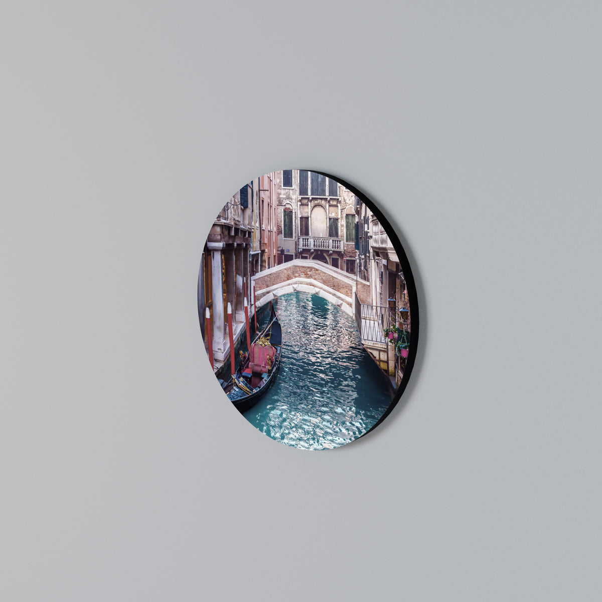 GONDOLA GLIDE Rundes Wandbild