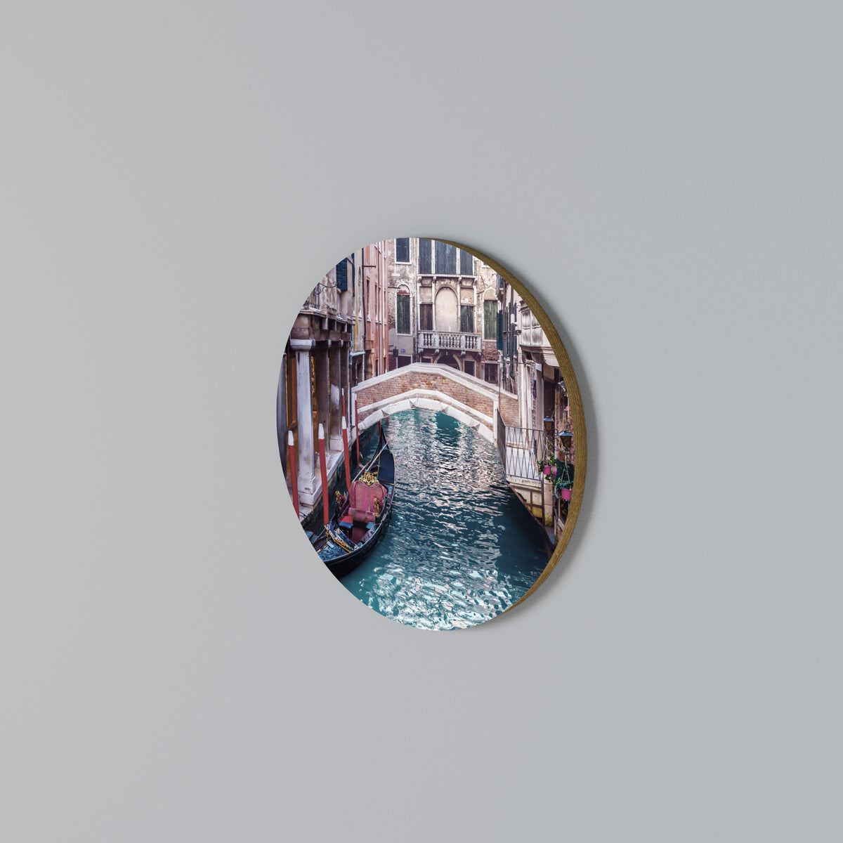 GONDOLA GLIDE Rundes Wandbild
