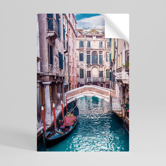 GONDOLA GLIDE Peel and Stick Vertical Poster