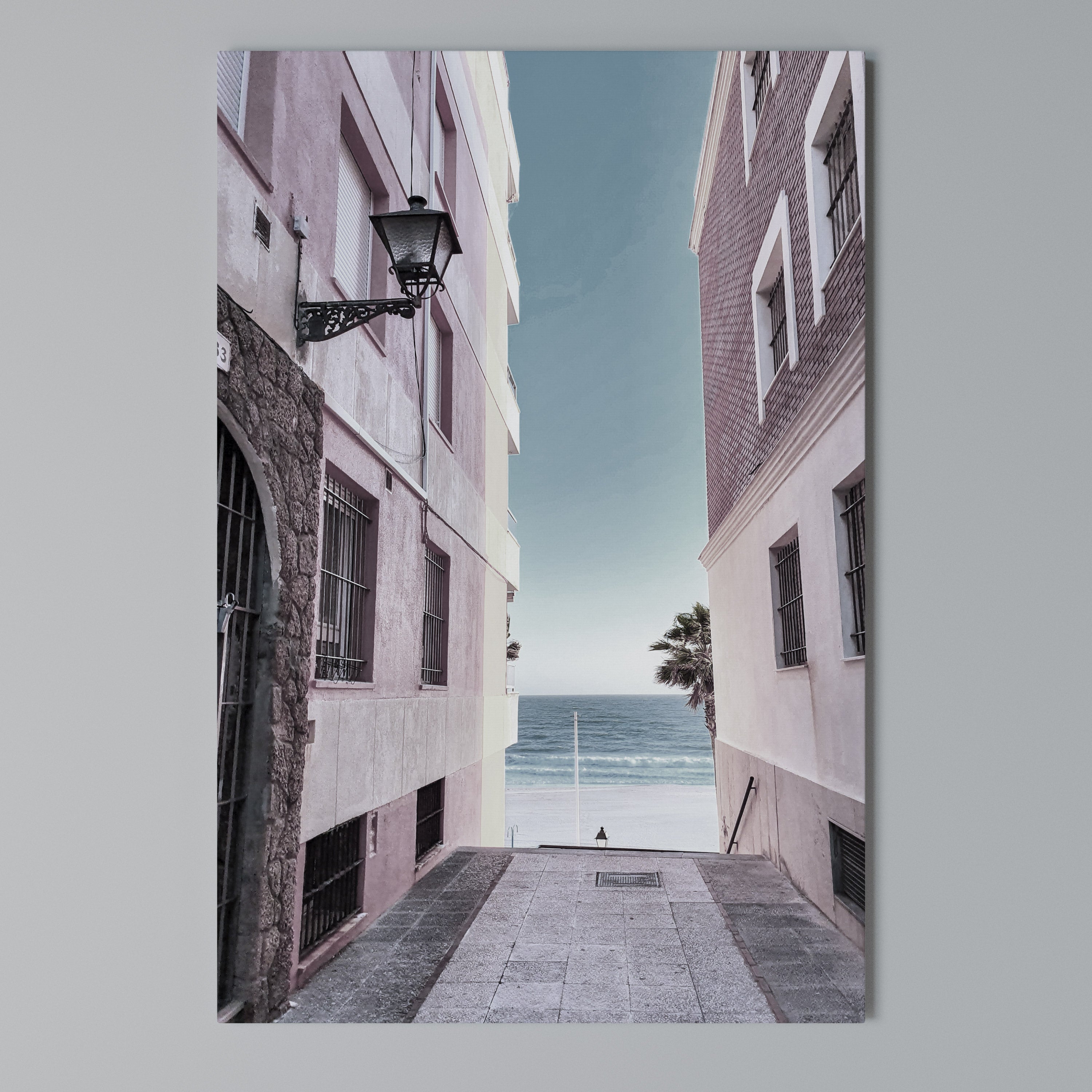 OCEAN'S WHISPER PATH Vertical Canvas Print