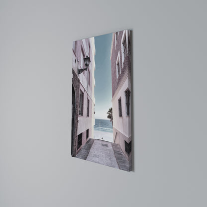 OCEAN'S WHISPER PATH Vertical Canvas Print