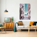 OCEAN'S WHISPER PATH Selbstklebendes Poster - Hochformat