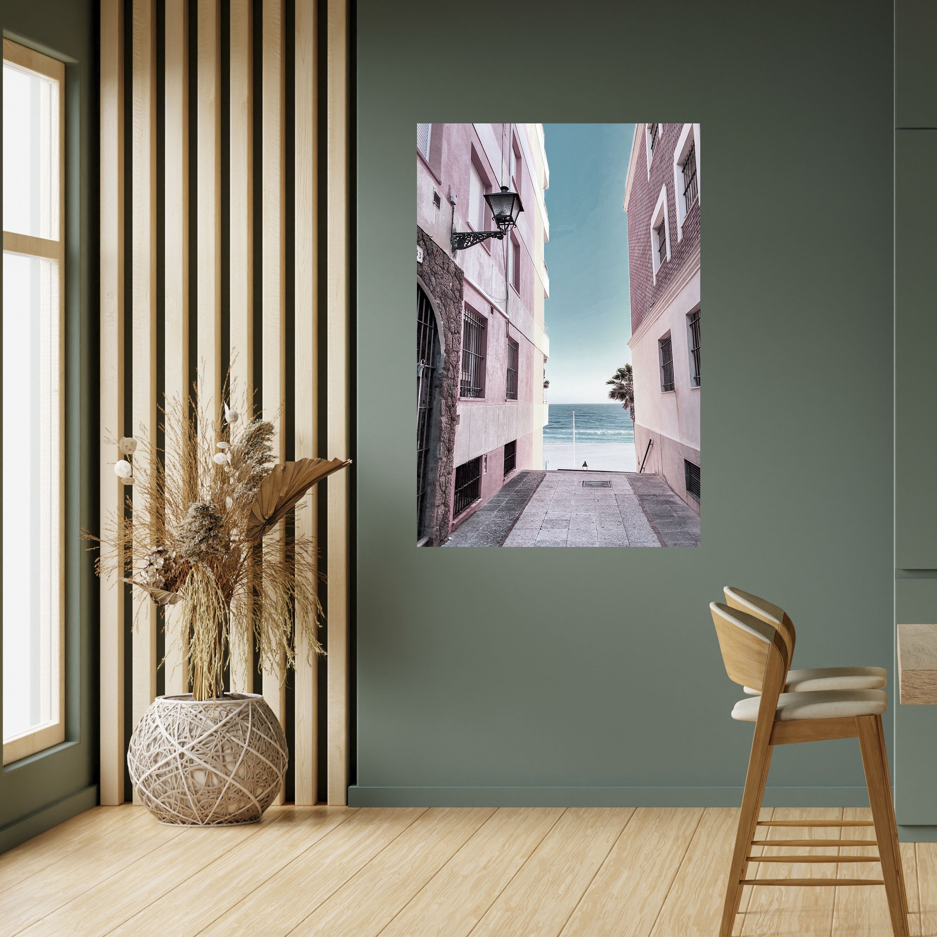 OCEAN'S WHISPER PATH Vertikales Poster zum Abziehen und Aufkleben