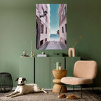 OCEAN'S WHISPER PATH Selbstklebendes Poster - Hochformat