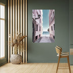 OCEAN'S WHISPER PATH Selbstklebendes Poster - Hochformat