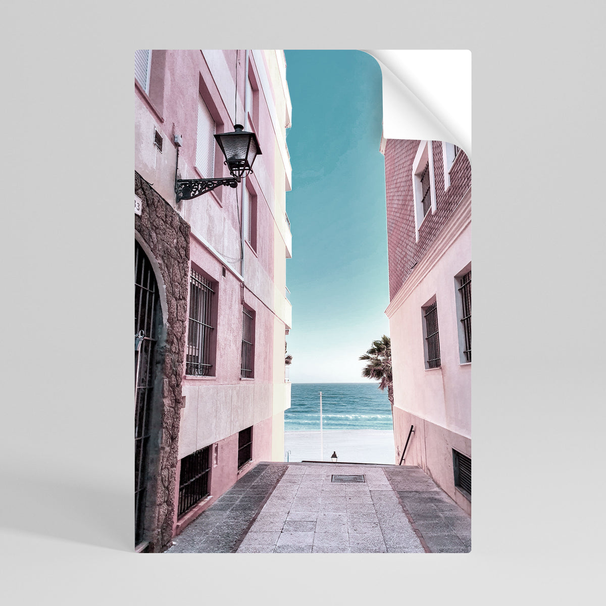 OCEAN'S WHISPER PATH Selbstklebendes Poster - Hochformat