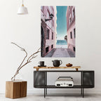 OCEAN'S WHISPER PATH Selbstklebendes Poster - Hochformat