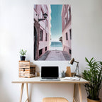 OCEAN'S WHISPER PATH Selbstklebendes Poster - Hochformat