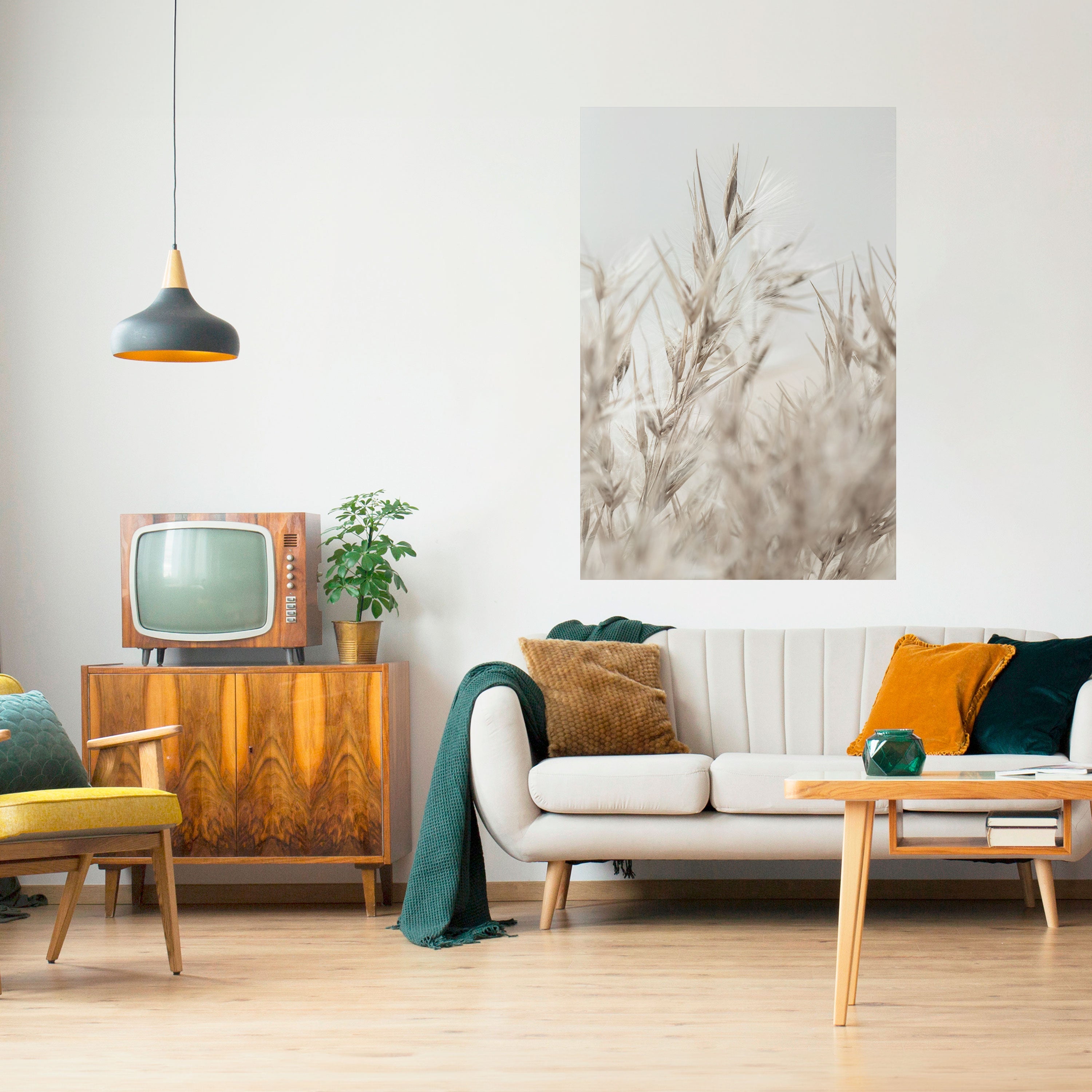 TRANQUIL GRASSES Vertikales Poster zum Abziehen und Aufkleben