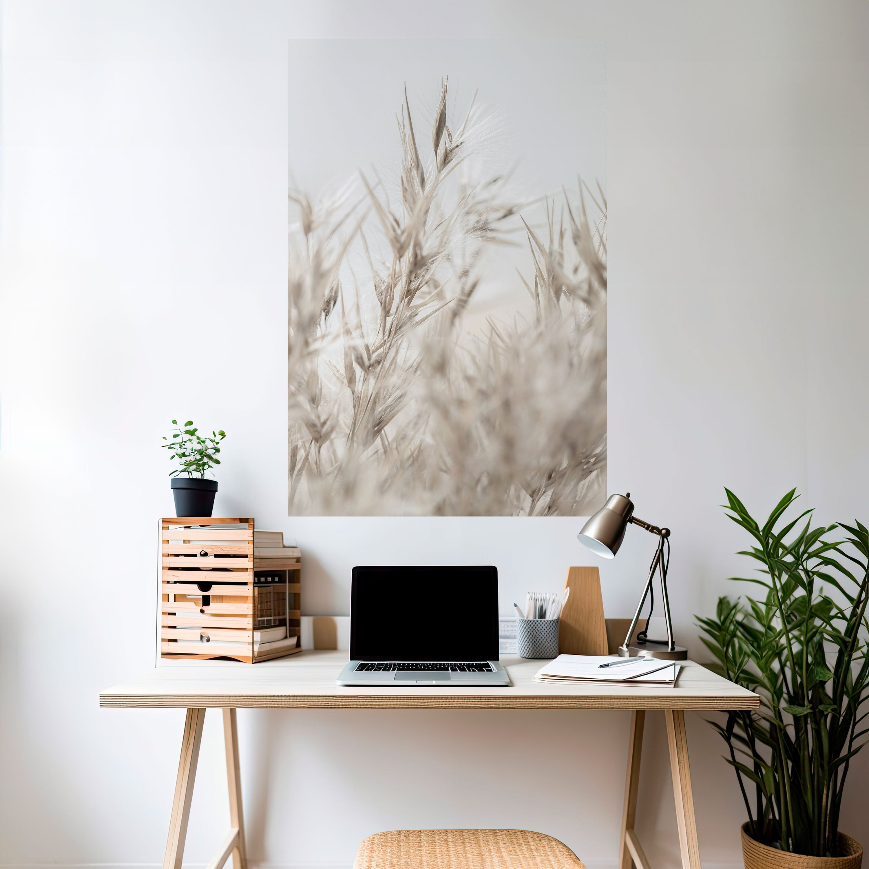 TRANQUIL GRASSES Vertikales Poster zum Abziehen und Aufkleben