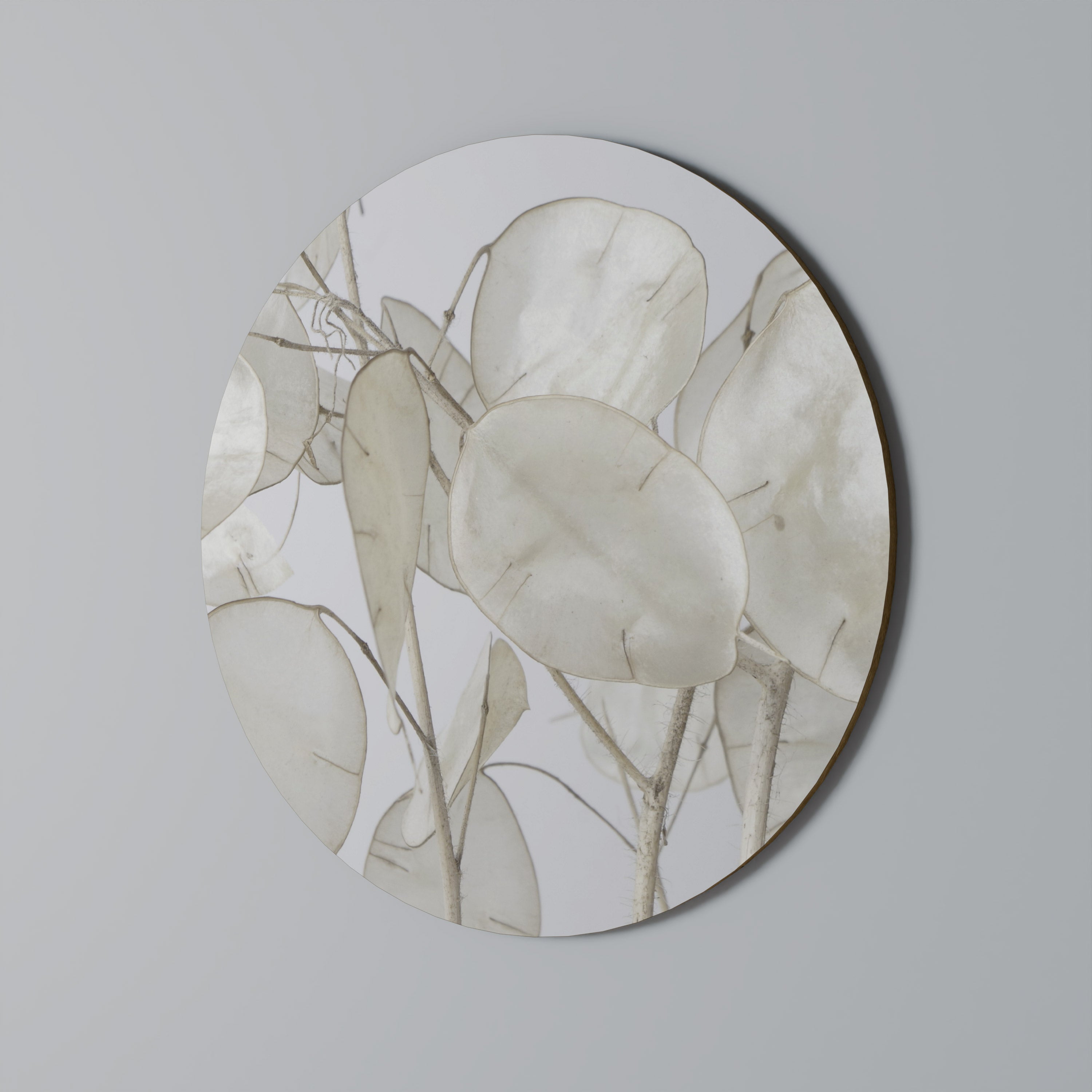 SILKY FOLIAGE WHISPERS Runde Wanddekoration Ø 69 cm
