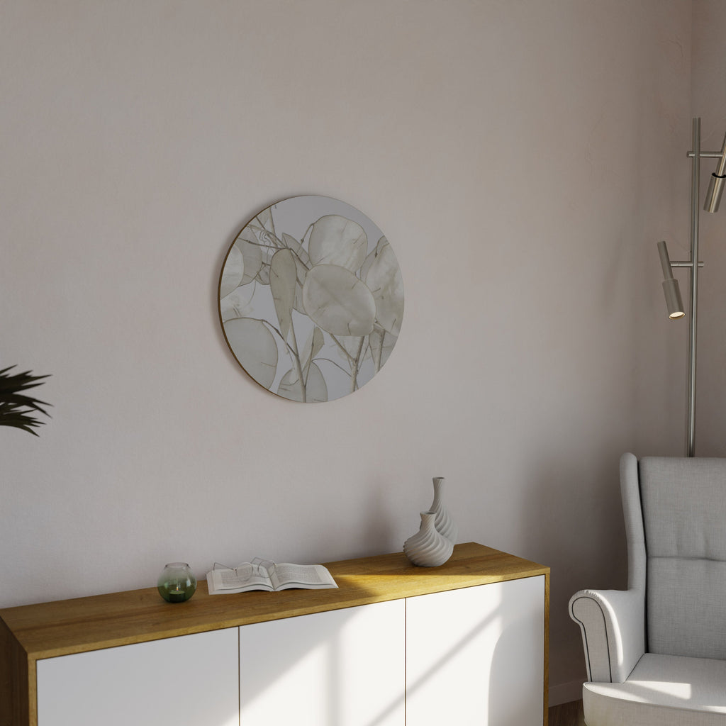 SILKY FOLIAGE WHISPERS Runde Wanddekoration Ø 69 cm