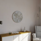 SILKY FOLIAGE WHISPERS Runde Wanddekoration Ø 69 cm