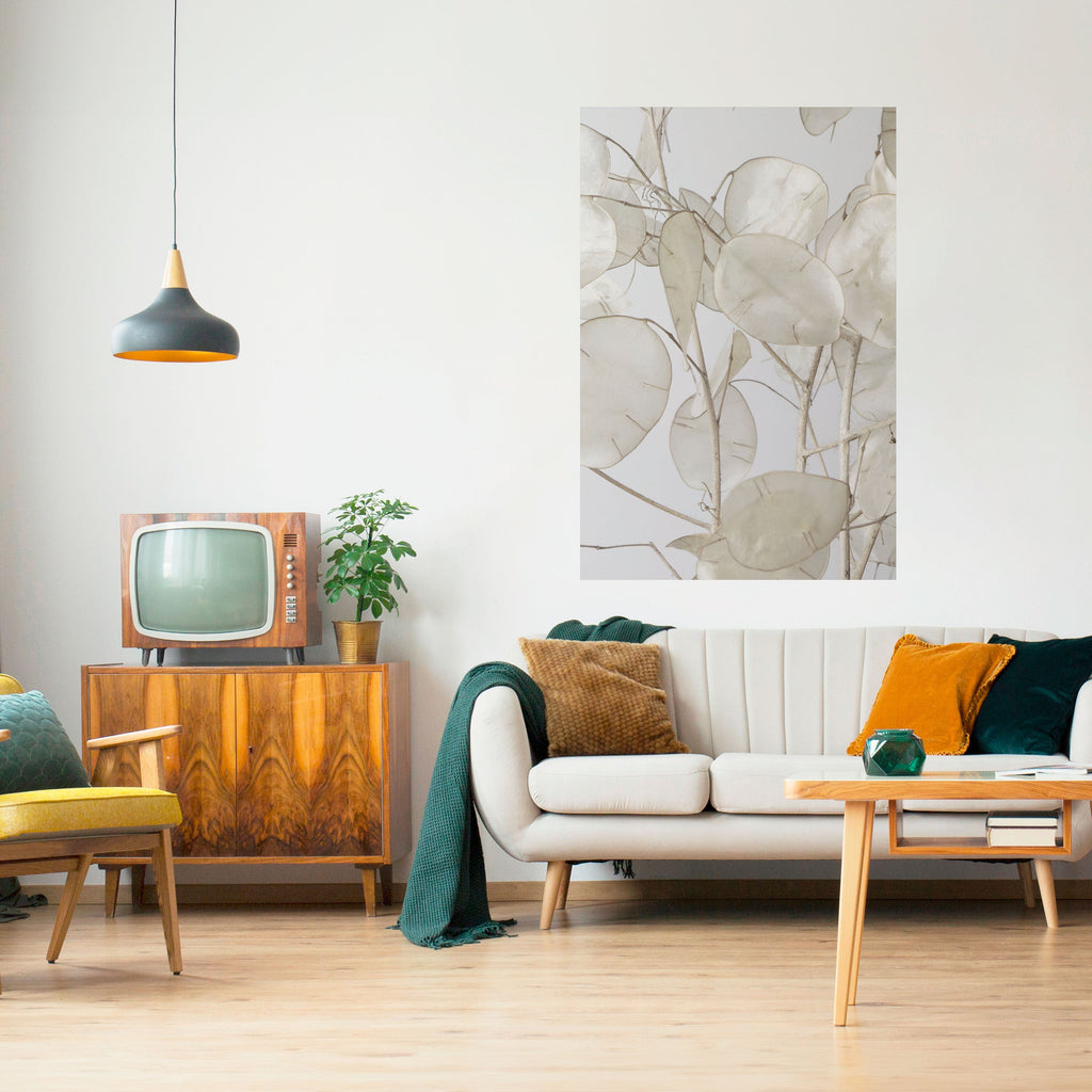 SILKY FOLIAGE WHISPERS Vertikales Poster zum Abziehen und Aufkleben