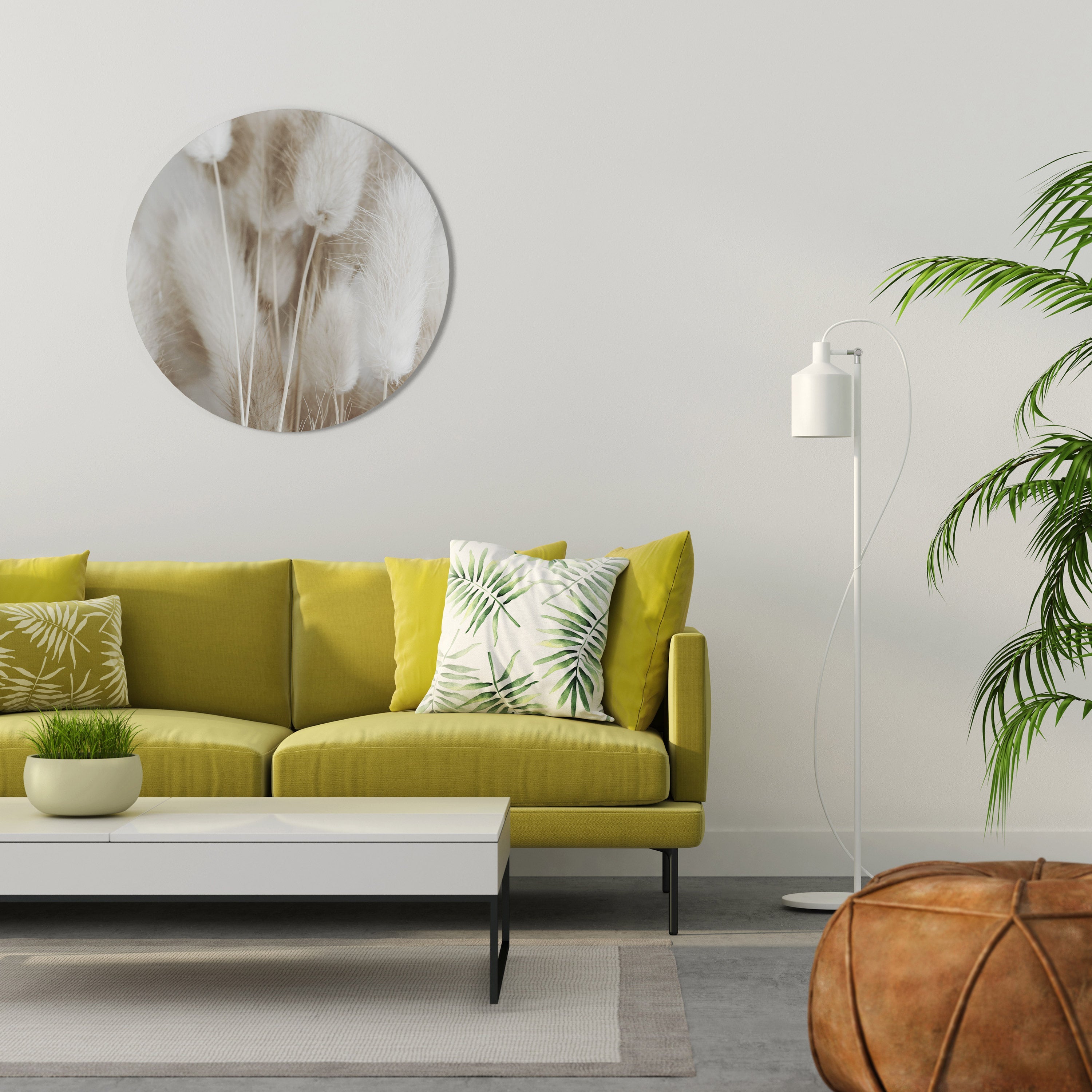 SOFTNESS IN FOCUS Runde Wanddekoration Ø 69 cm