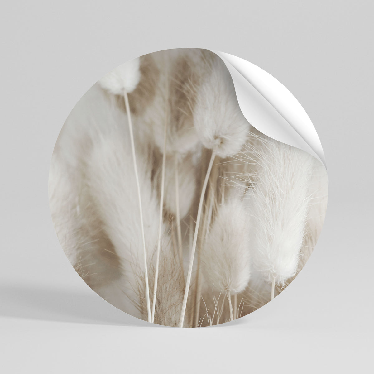SOFTNESS IN FOCUS Runder Wandsticker zum Abziehen und Aufkleben
