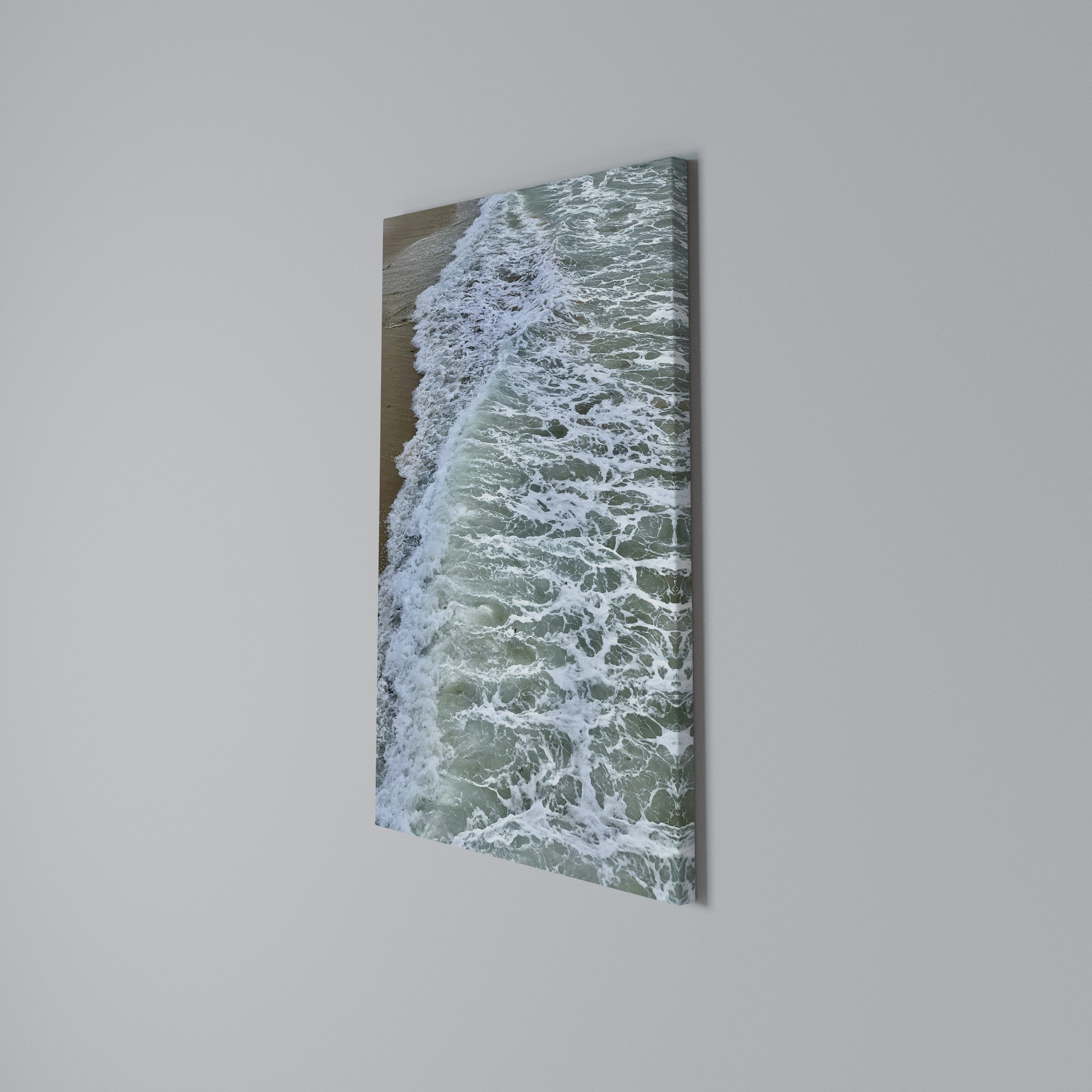 WAVES OF TIME Vertical Canvas Print