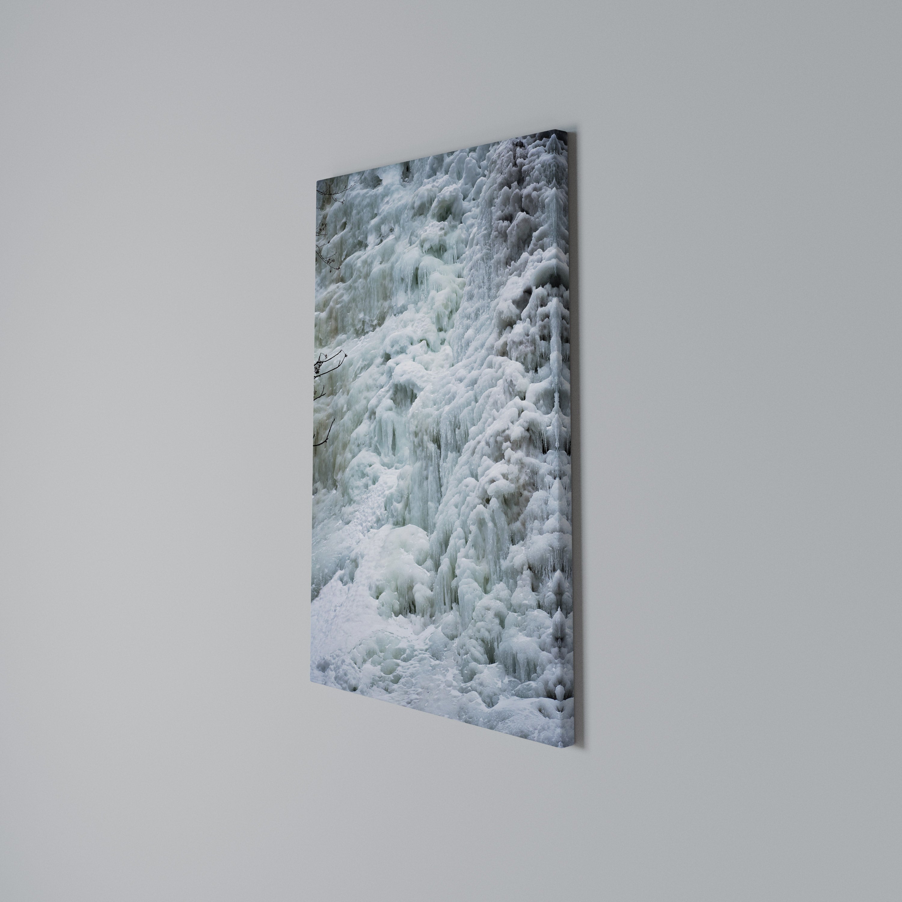 FROSTED WHISPERS Vertical Canvas Print