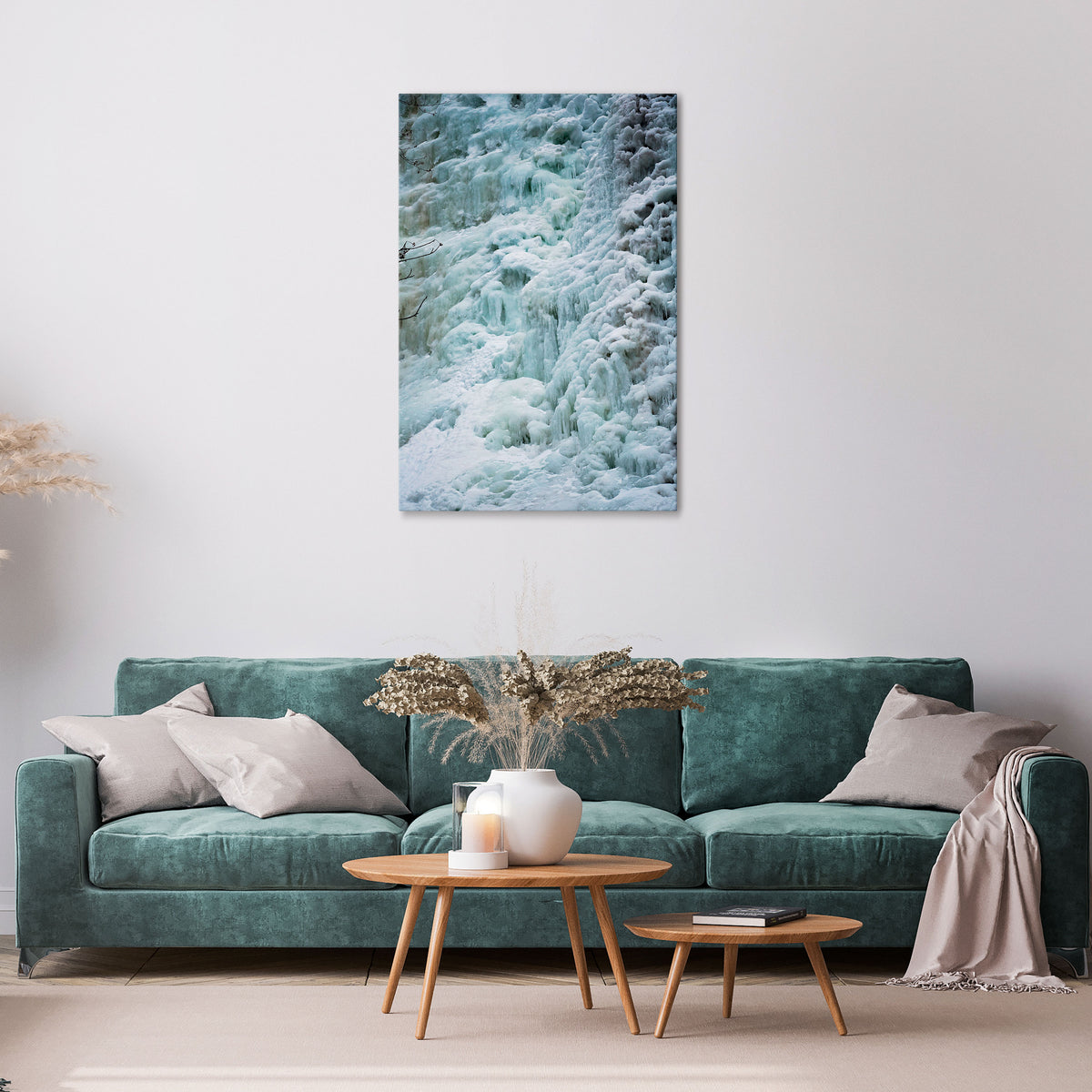 FROSTED WHISPERS Vertical Canvas Print
