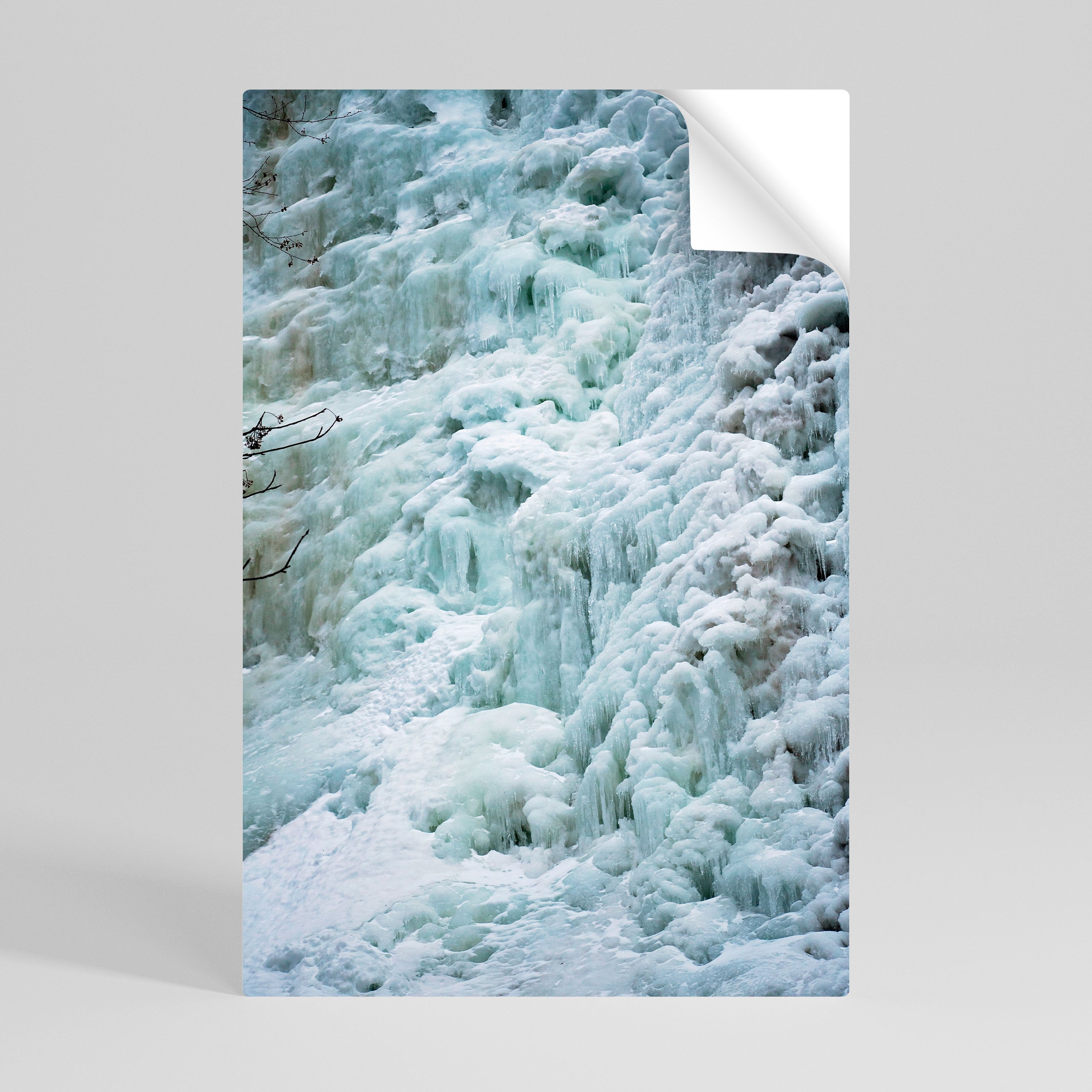 FROSTED WHISPERS Vertikales Poster zum Abziehen und Aufkleben