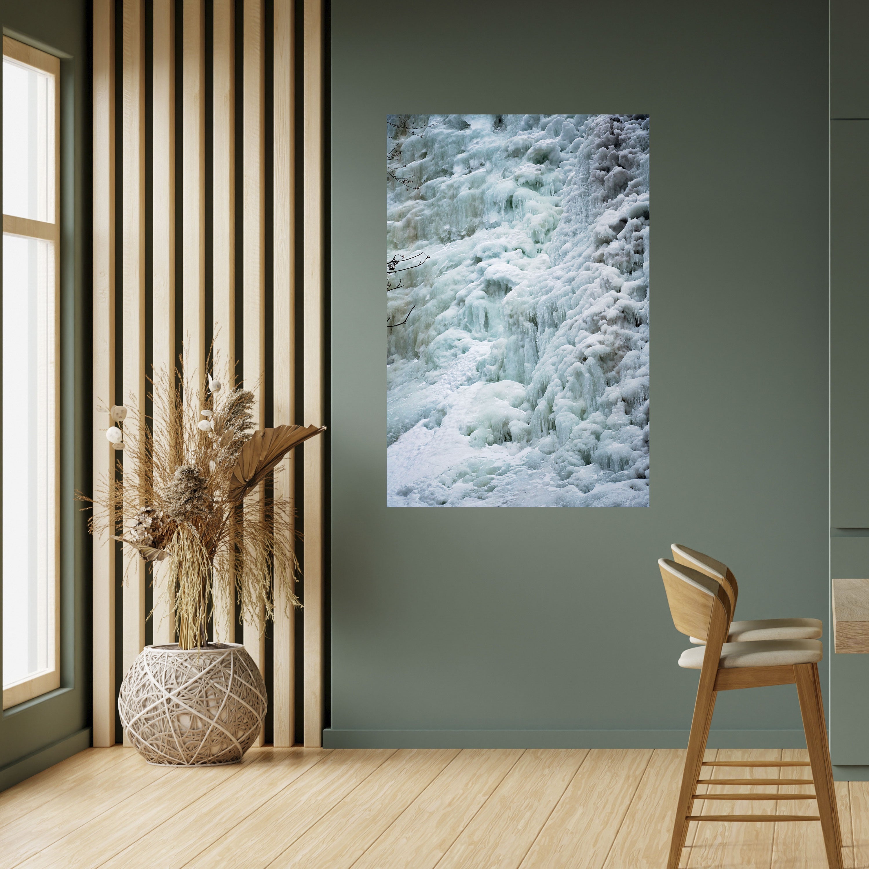 FROSTED WHISPERS Vertikales Poster zum Abziehen und Aufkleben