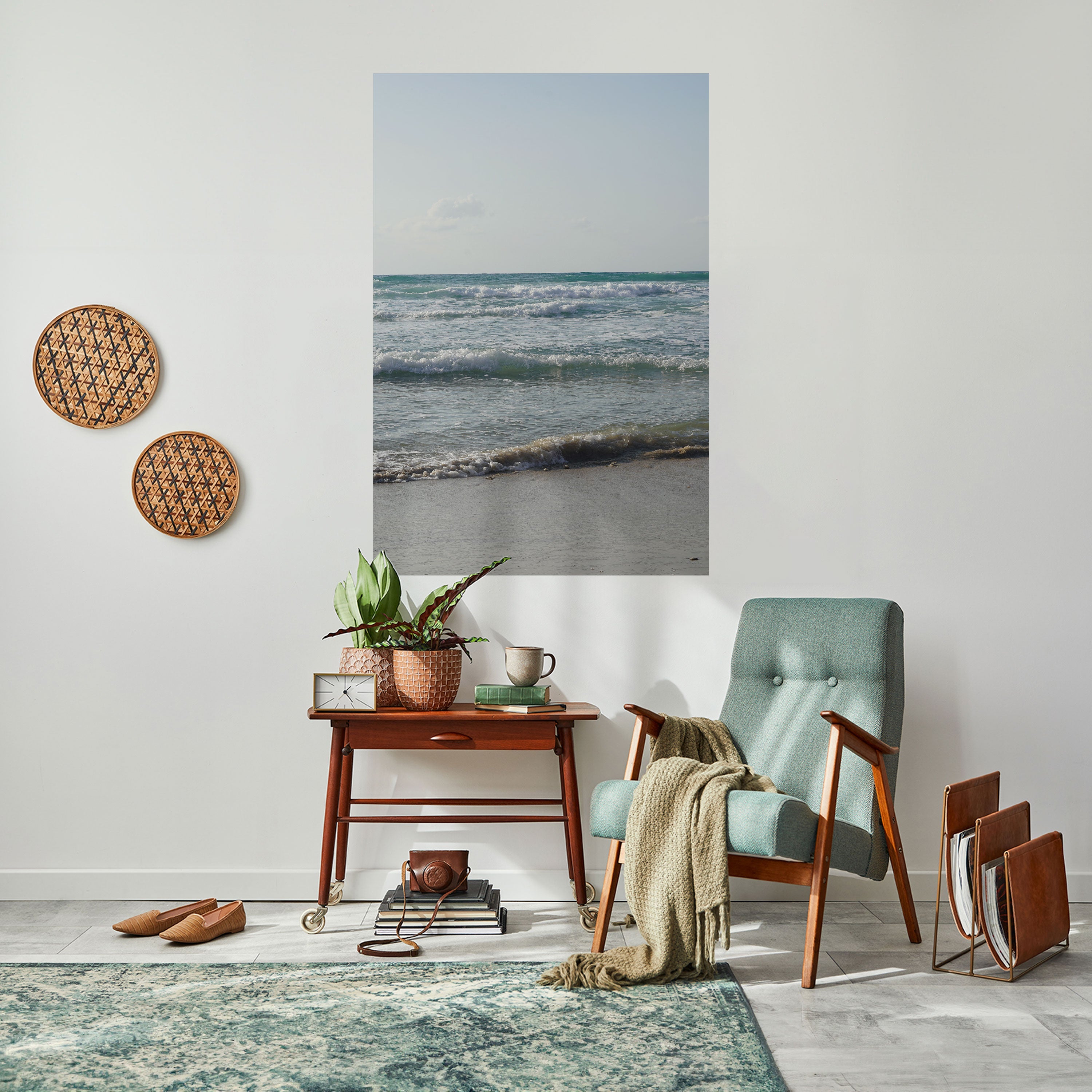 WAVES OF TRANQUILITY Vertikales Poster zum Abziehen und Aufkleben