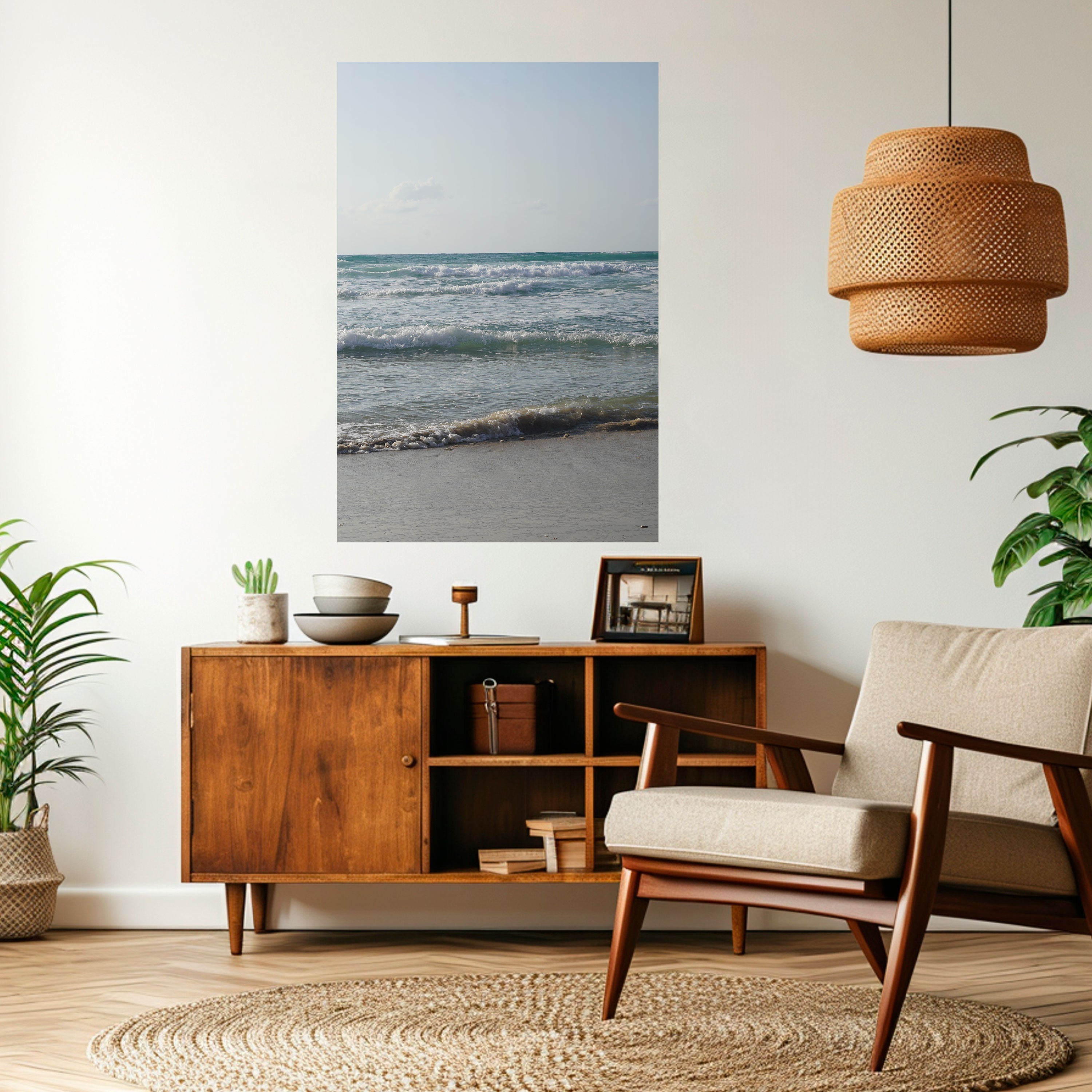 WAVES OF TRANQUILITY Vertikales Poster zum Abziehen und Aufkleben
