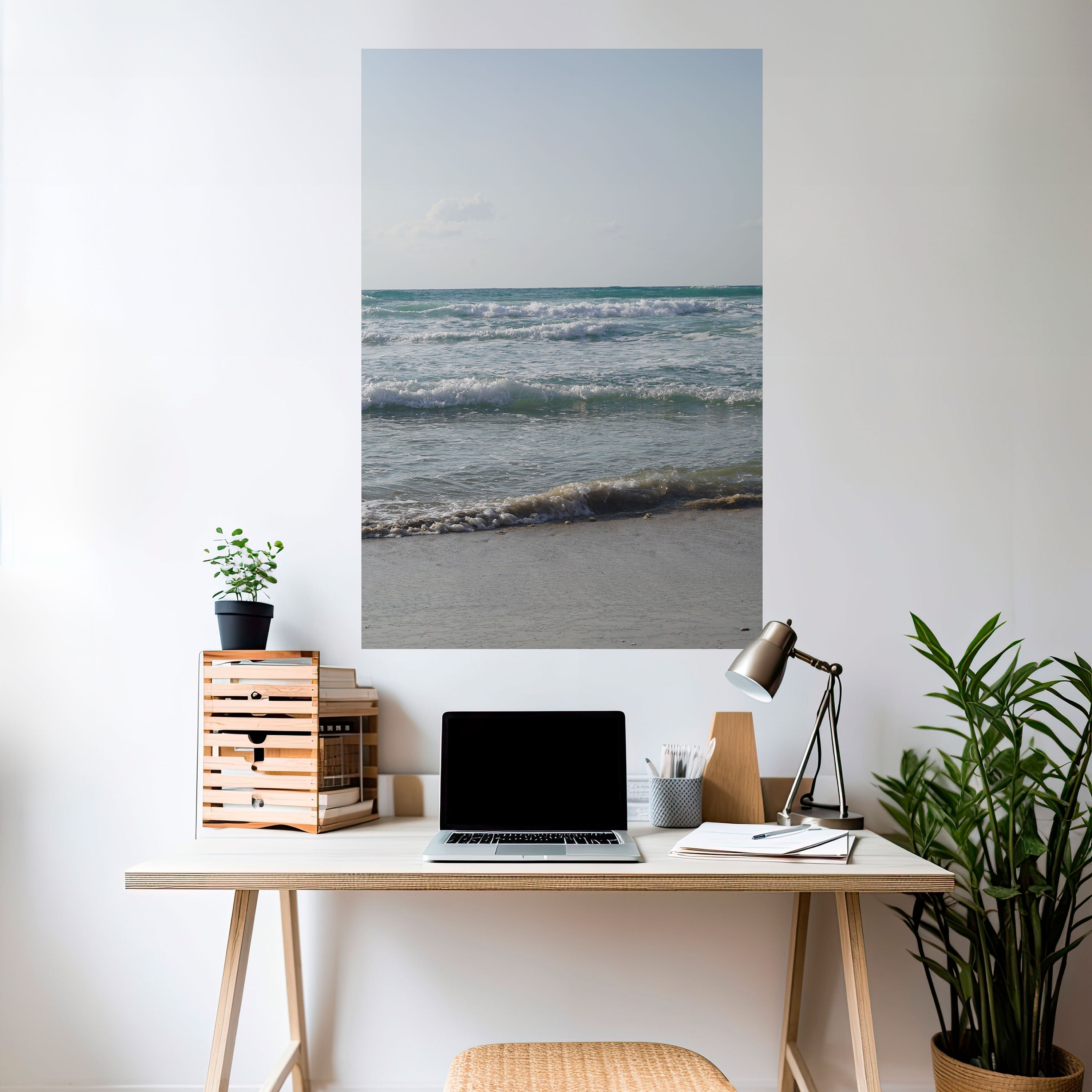 WAVES OF TRANQUILITY Vertikales Poster zum Abziehen und Aufkleben