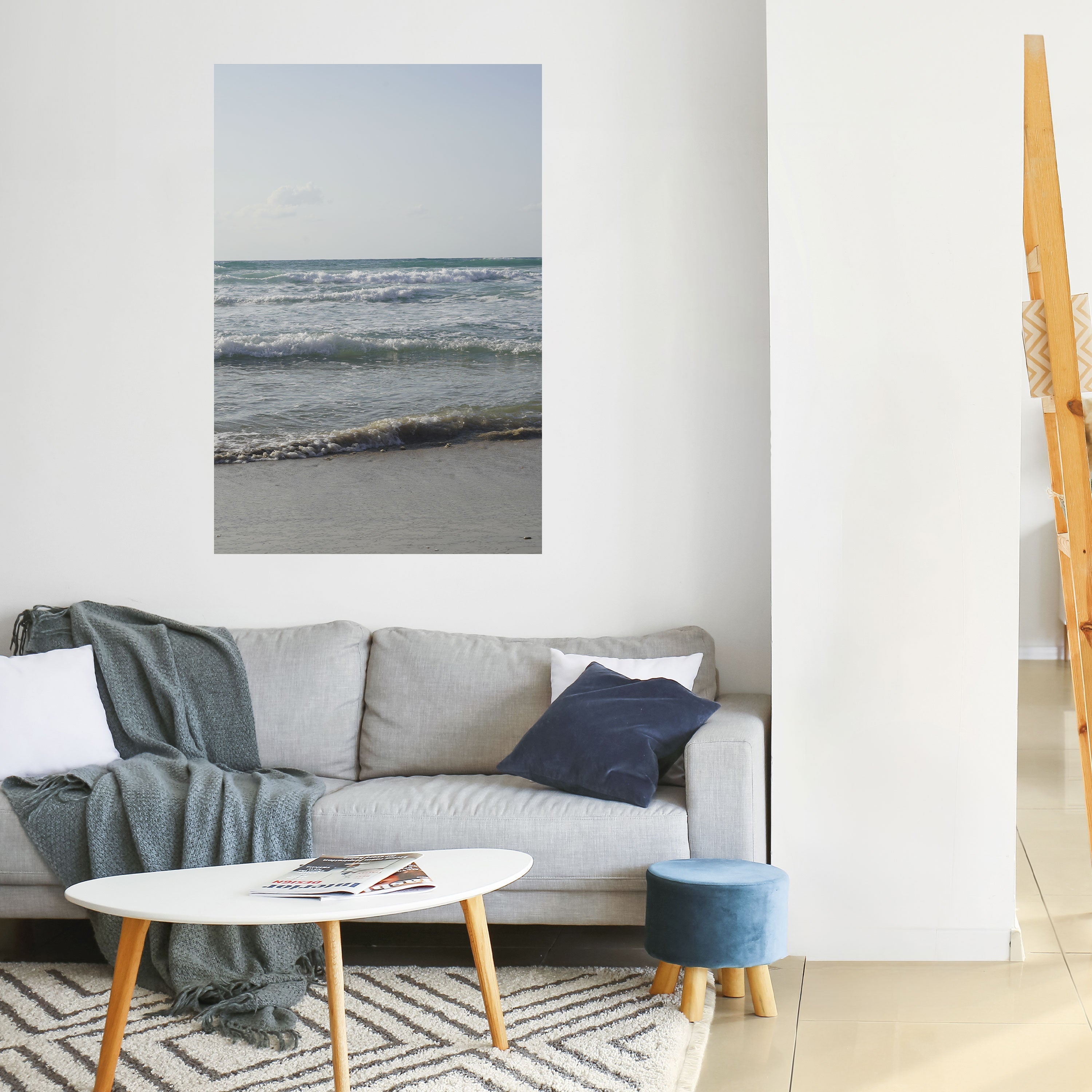 WAVES OF TRANQUILITY Vertikales Poster zum Abziehen und Aufkleben