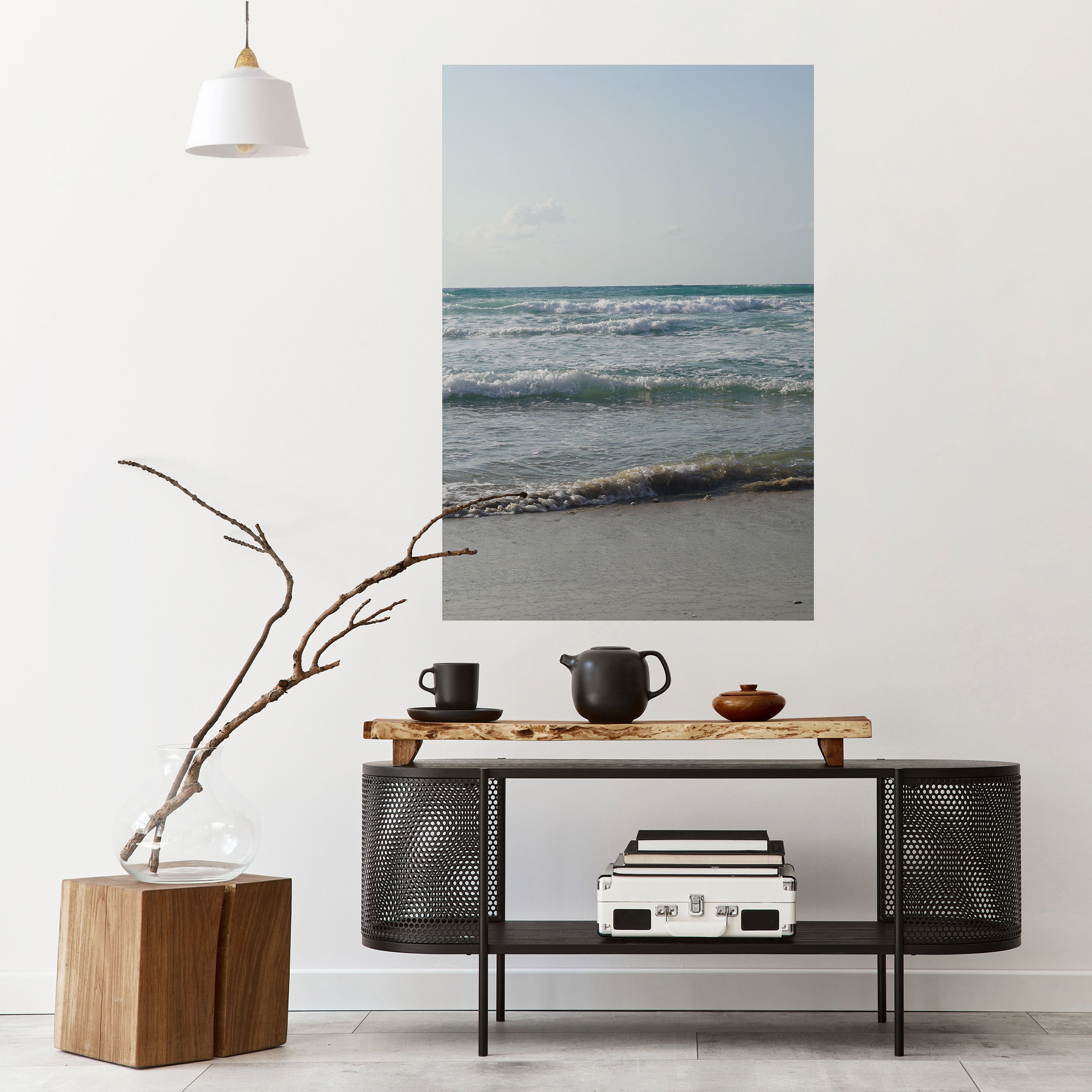 WAVES OF TRANQUILITY Vertikales Poster zum Abziehen und Aufkleben