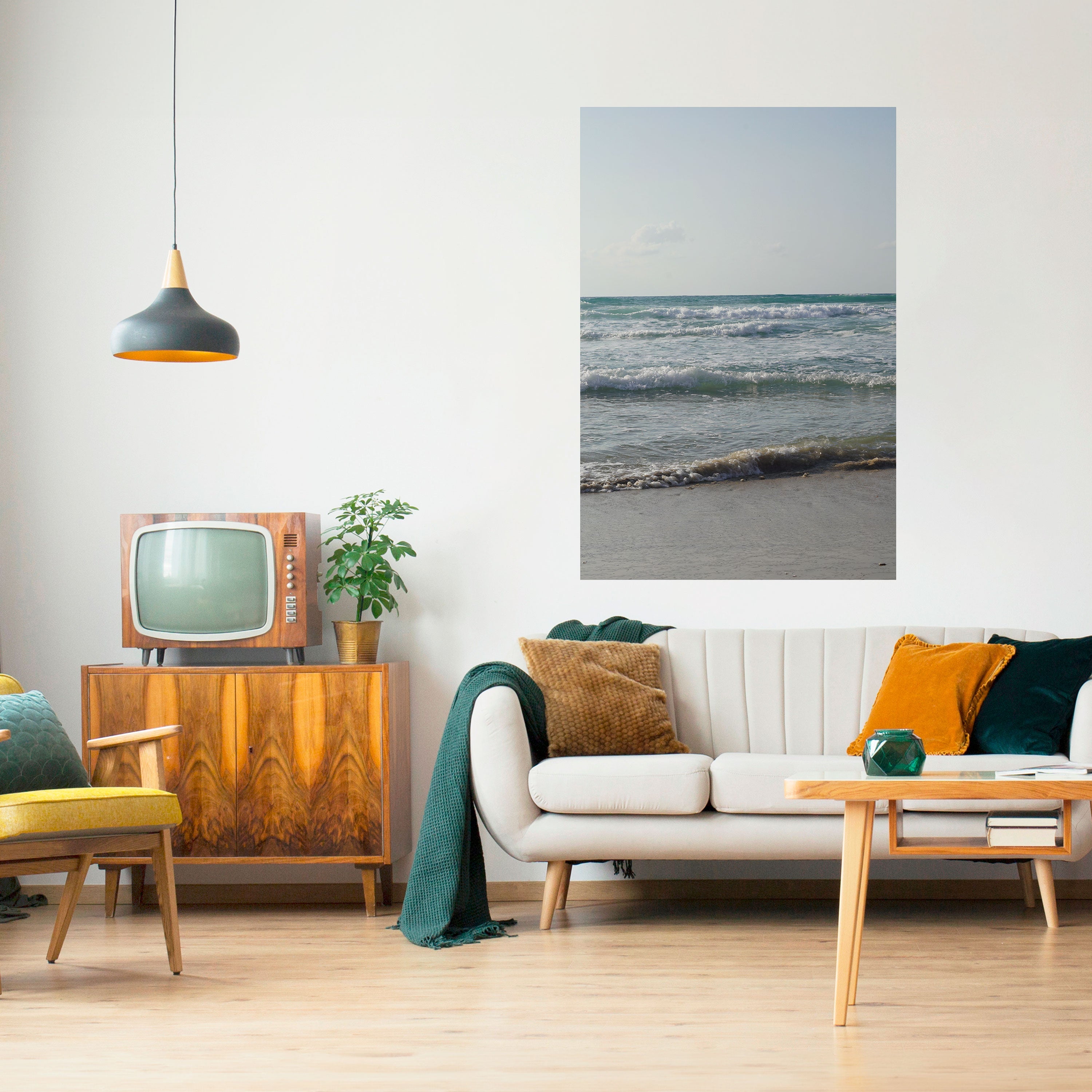 WAVES OF TRANQUILITY Vertikales Poster zum Abziehen und Aufkleben