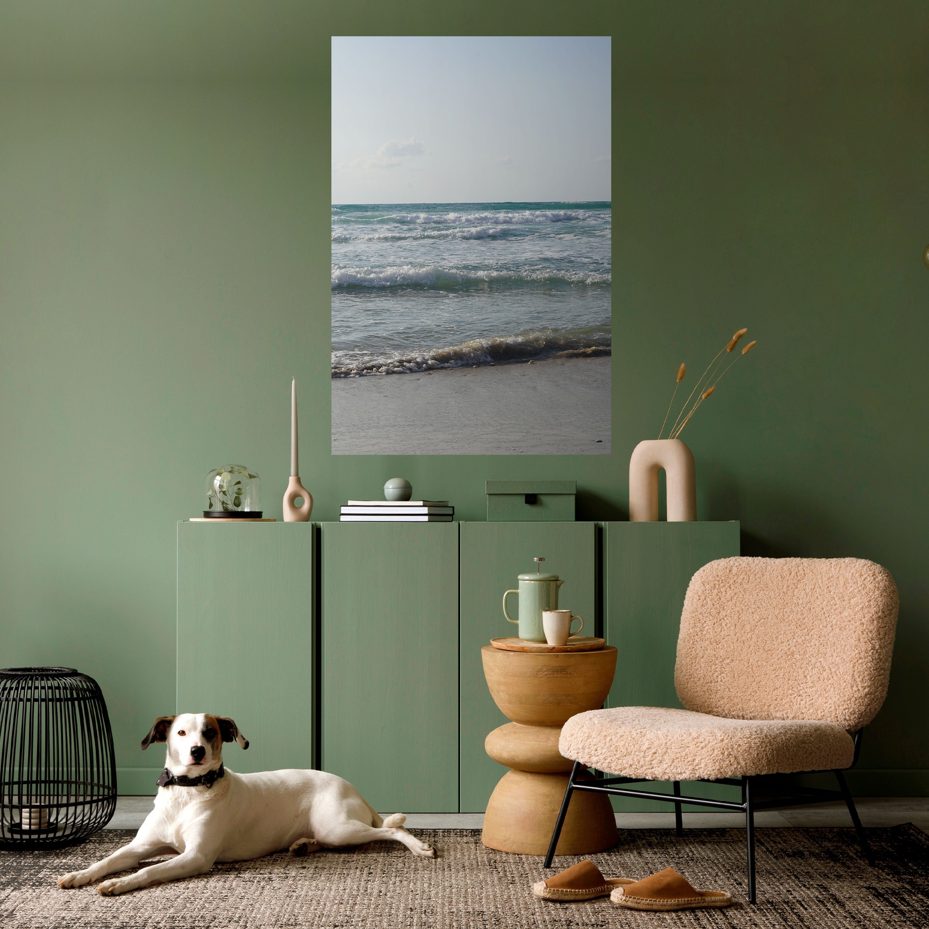 WAVES OF TRANQUILITY Vertikales Poster zum Abziehen und Aufkleben