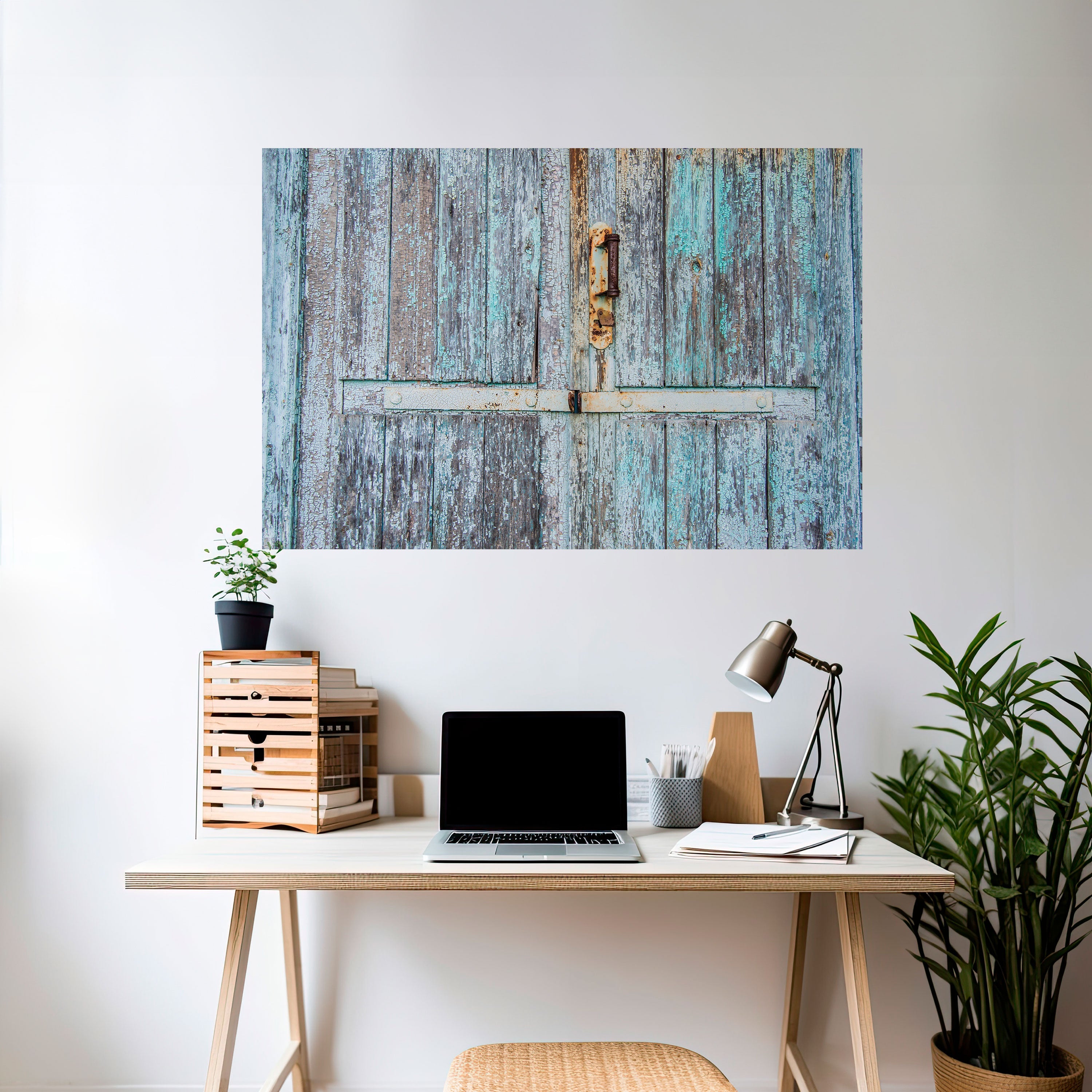VINTAGE DOORWAY DREAMS Horizontales Poster zum Abziehen und Aufkleben