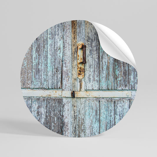 VINTAGE DOORWAY DREAMS Peel and Stick Round Sticker