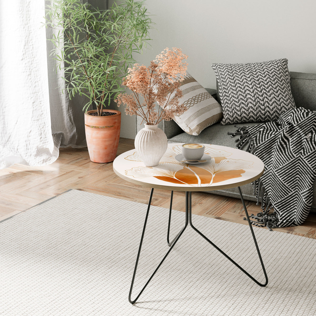 GOLDEN GINKGO DREAMS Couchtisch