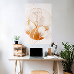 GOLDEN GINKGO DREAMS Selbstklebendes Poster - Hochformat