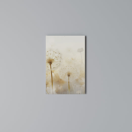 DREAMY DANDELION FIELDS Vertical Canvas Print