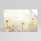 DREAMY DANDELION FIELDS Selbstklebendes Horizontal-Poster