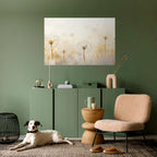 DREAMY DANDELION FIELDS Selbstklebendes Horizontal-Poster