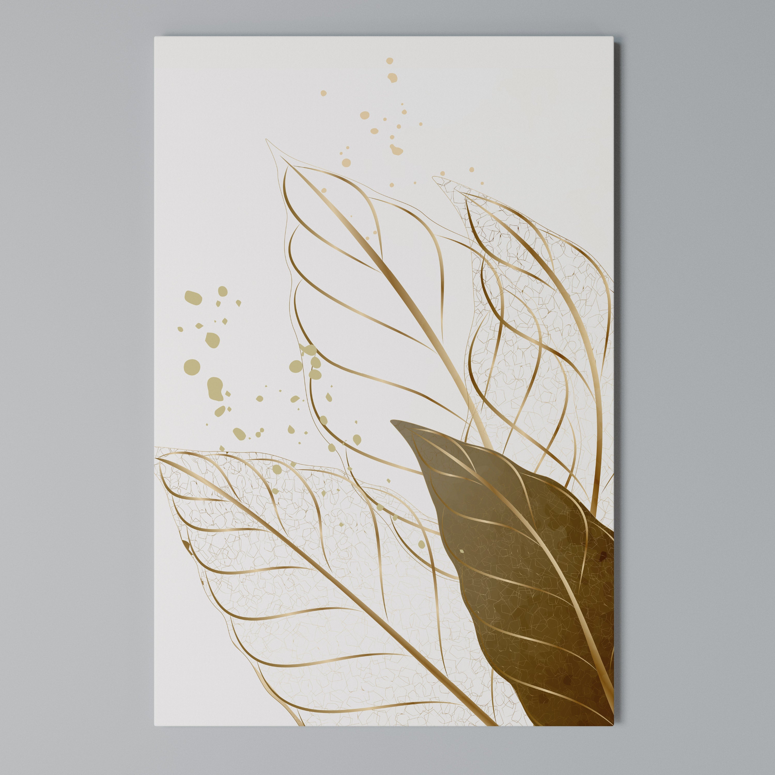 ELEGANCE IN FOLIAGE Vertical Canvas Print