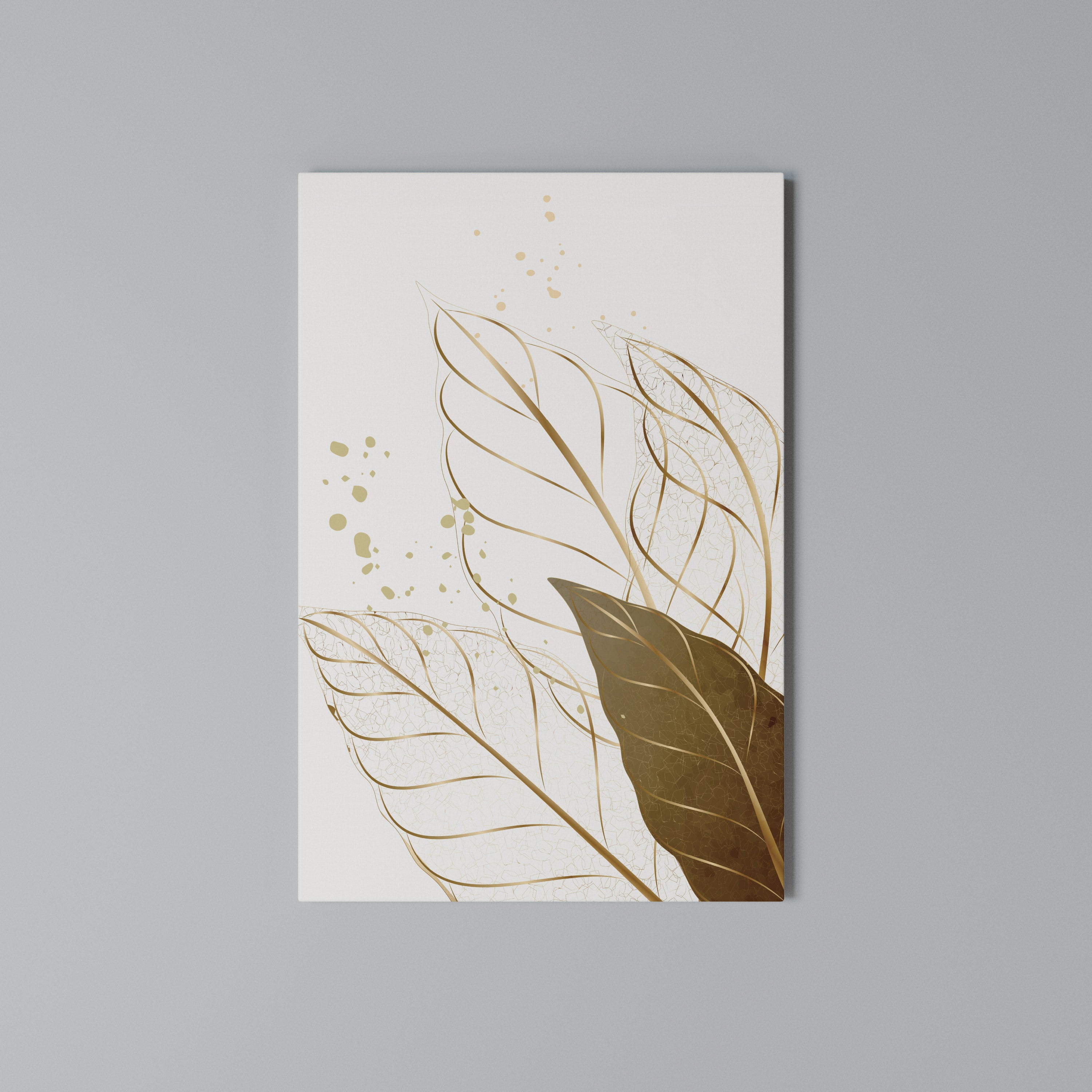 ELEGANCE IN FOLIAGE Vertical Canvas Print