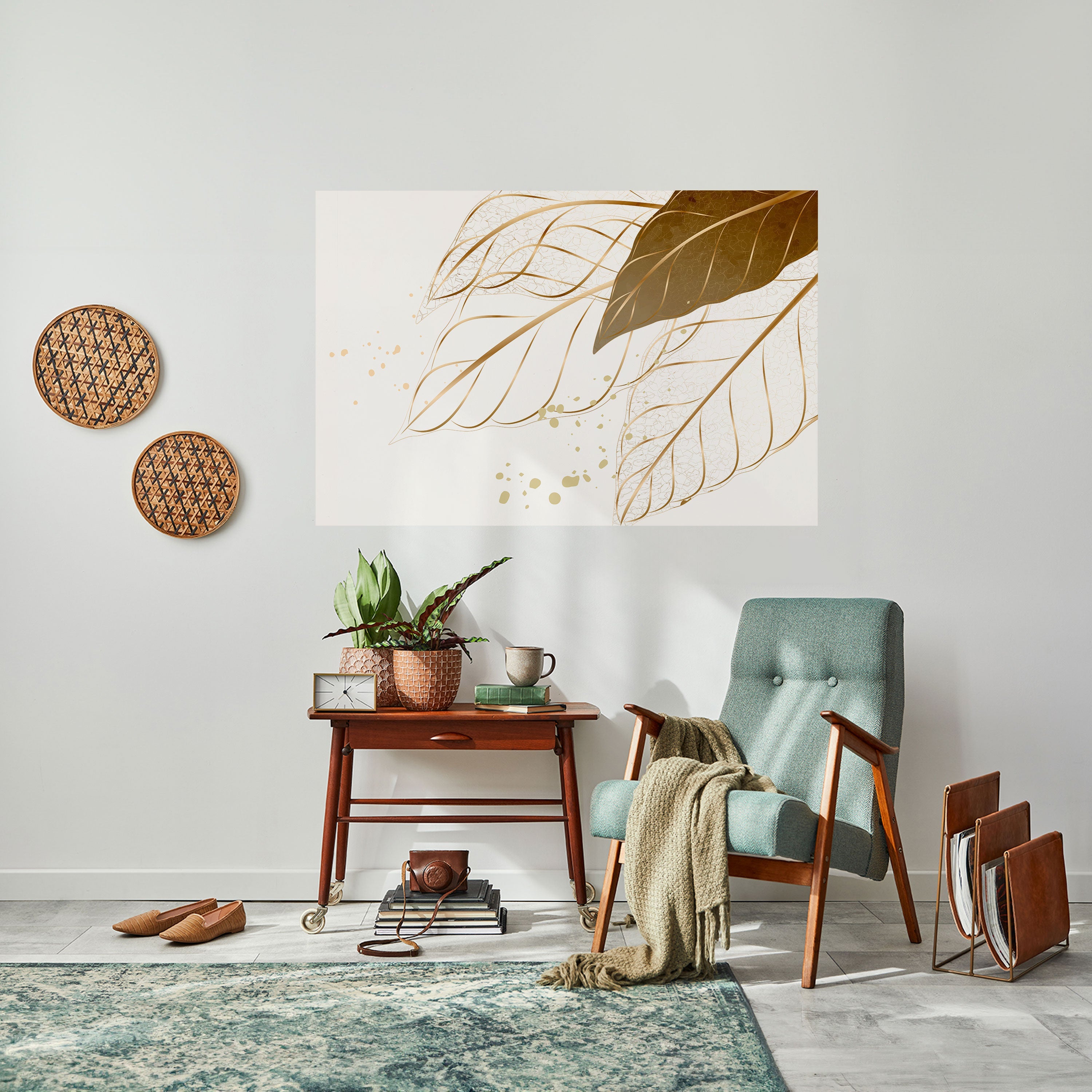 ELEGANCE IN FOLIAGE Horizontales Poster zum Abziehen und Aufkleben
