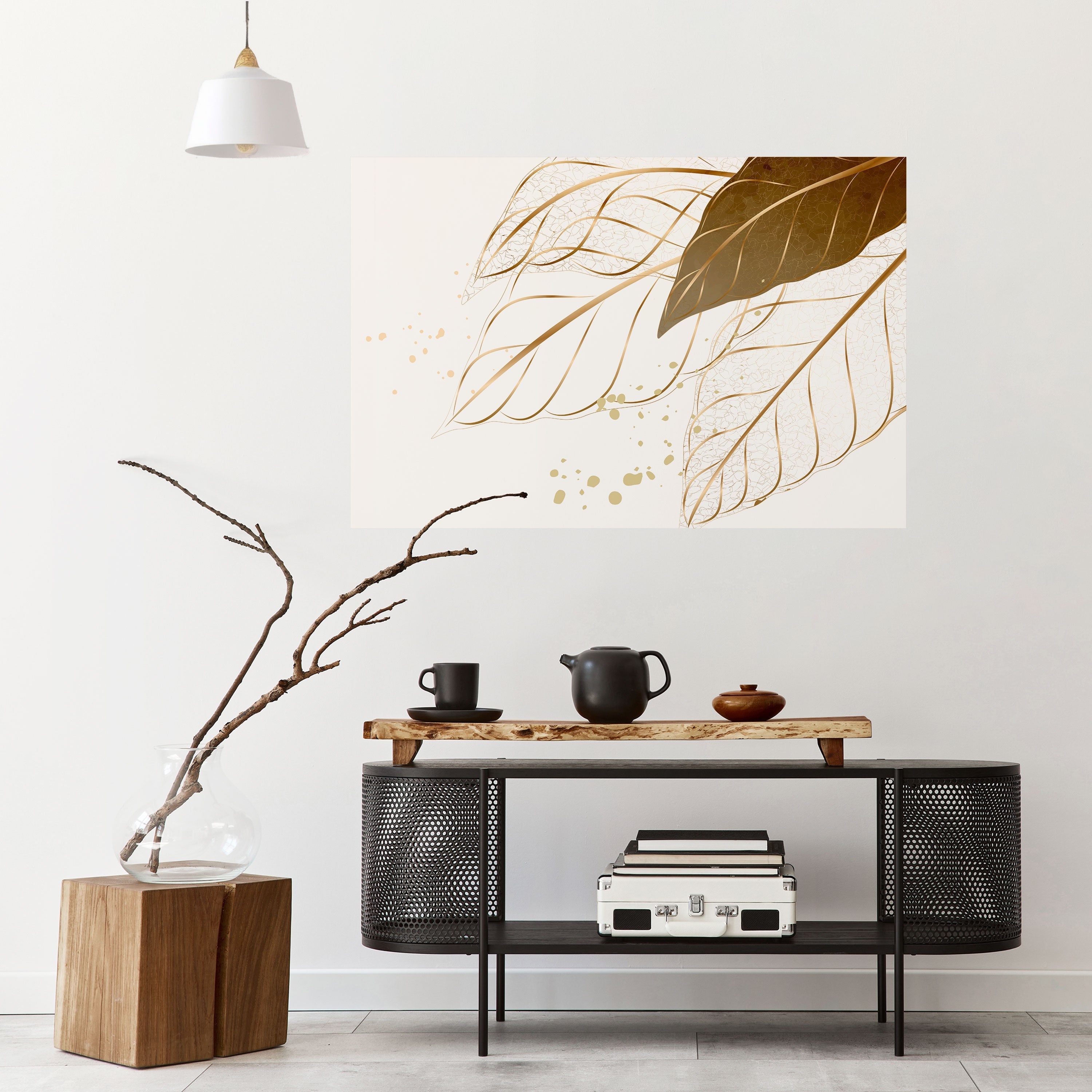 ELEGANCE IN FOLIAGE Horizontales Poster zum Abziehen und Aufkleben