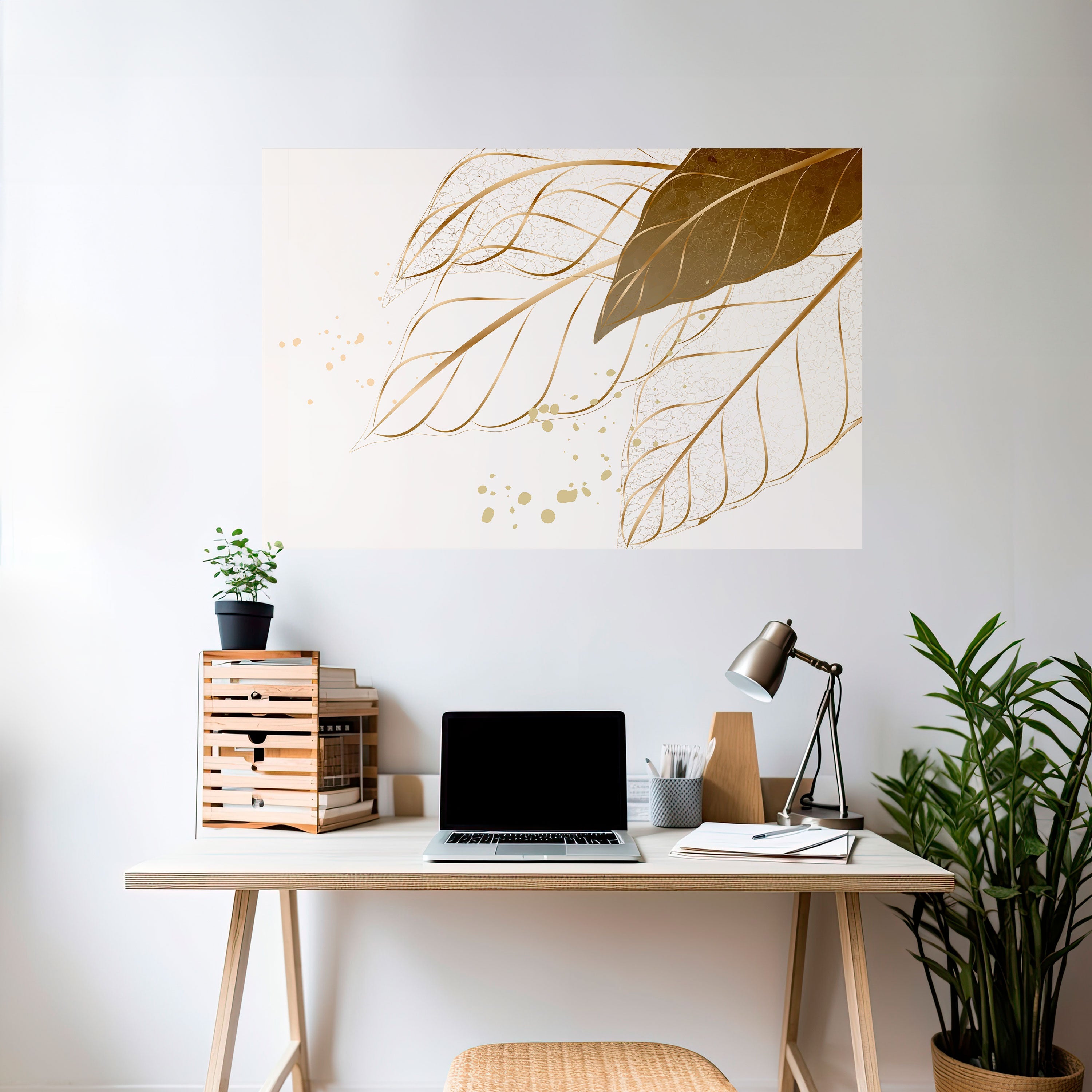 ELEGANCE IN FOLIAGE Horizontales Poster zum Abziehen und Aufkleben
