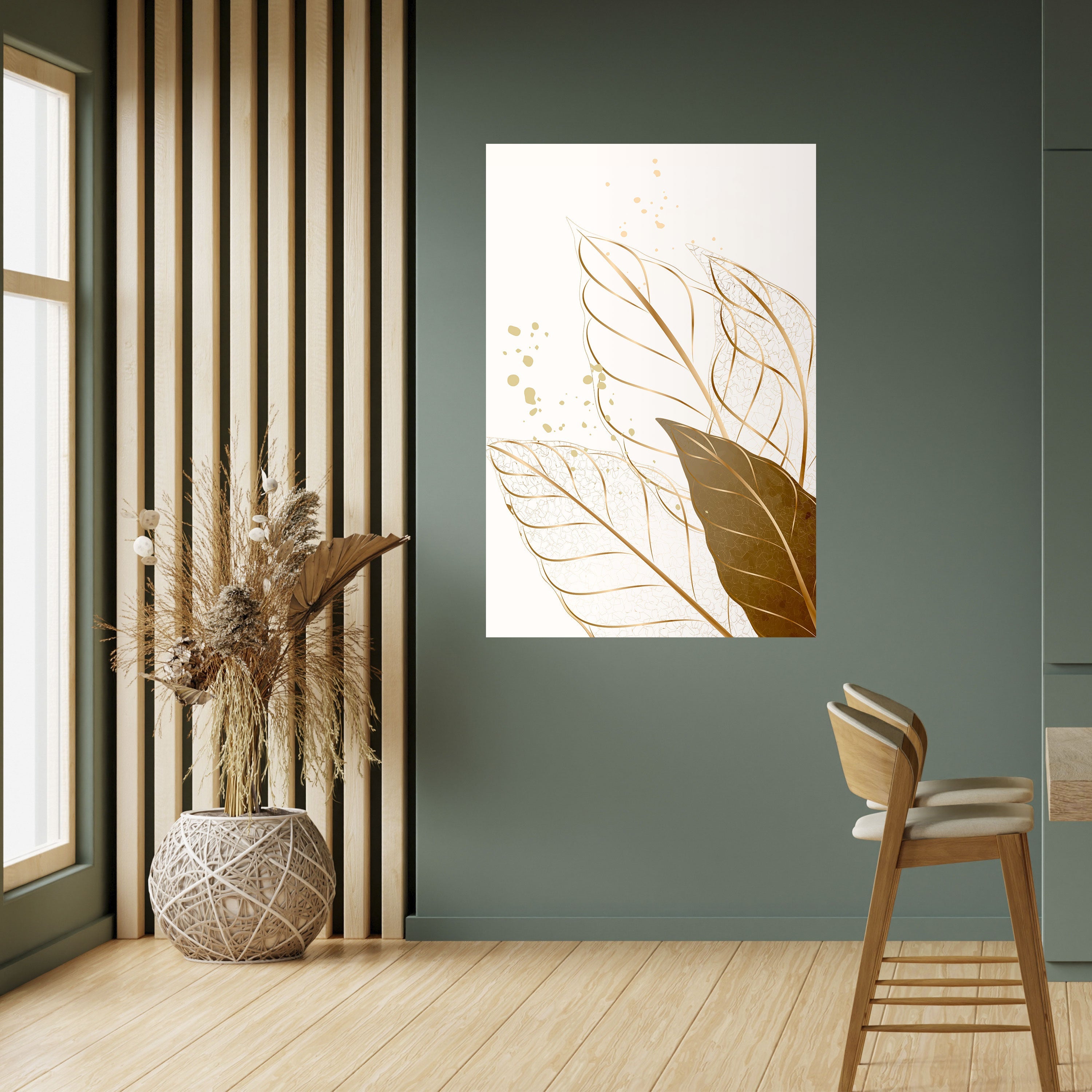 ELEGANCE IN FOLIAGE Vertikales Poster zum Abziehen und Aufkleben
