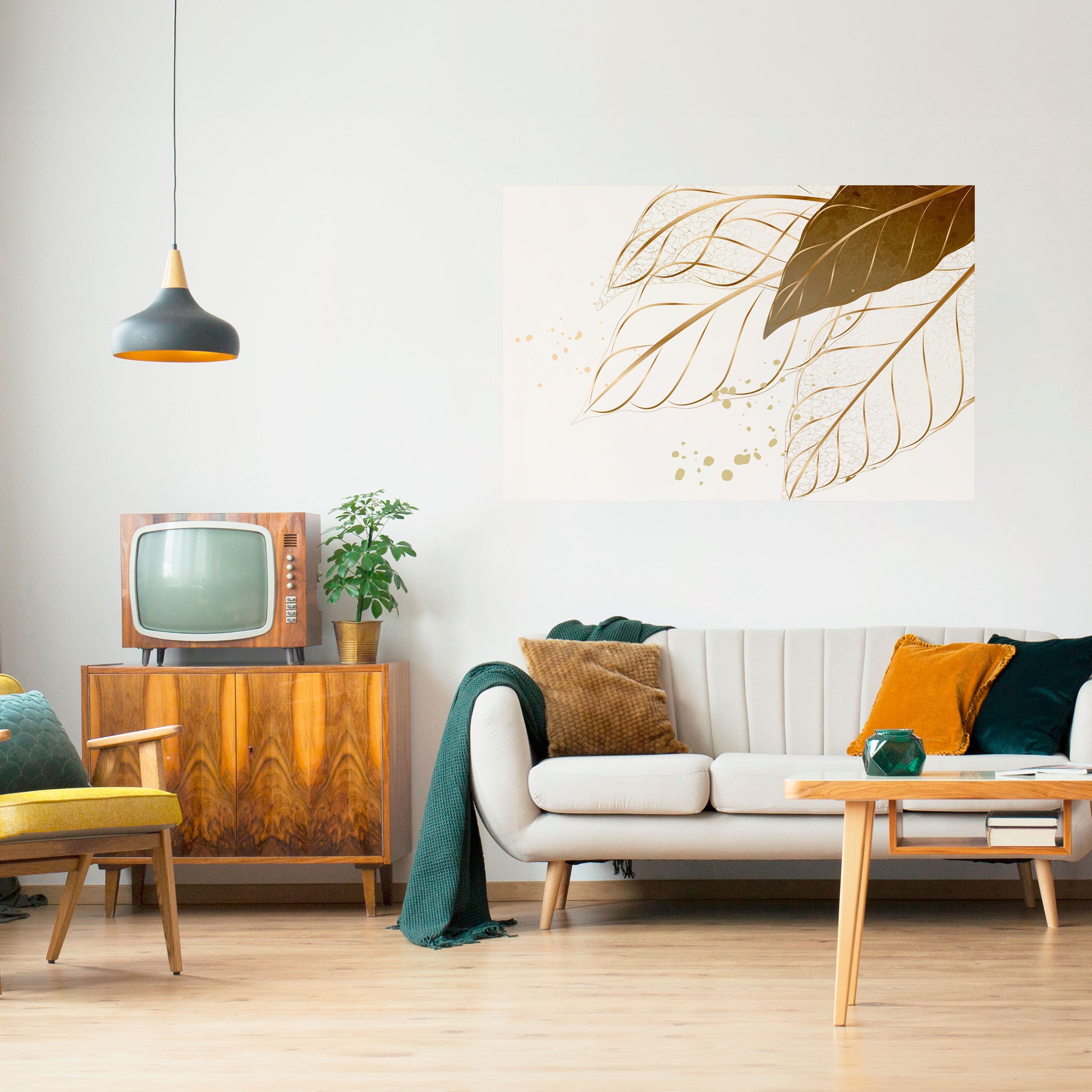 ELEGANCE IN FOLIAGE Horizontales Poster zum Abziehen und Aufkleben