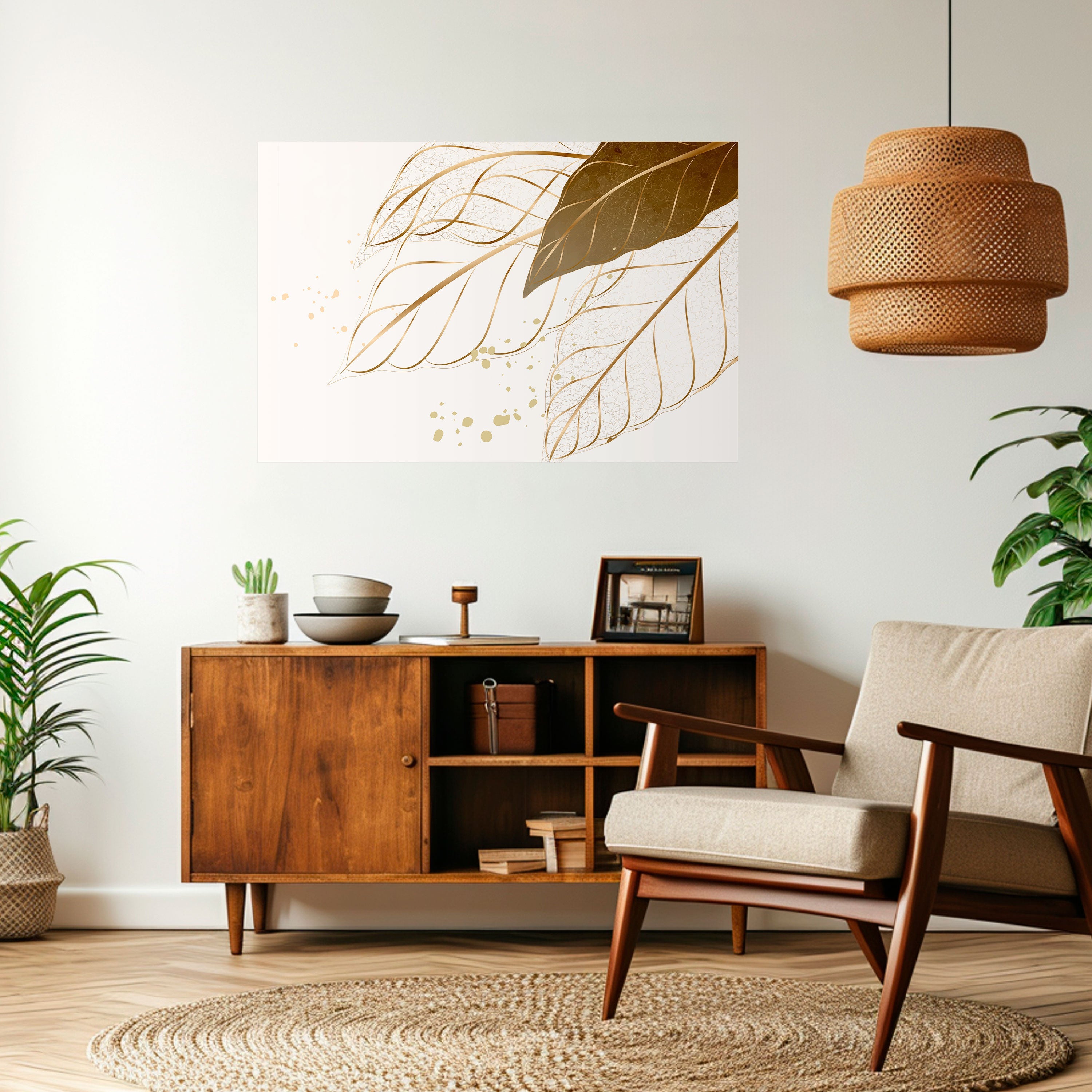 ELEGANCE IN FOLIAGE Horizontales Poster zum Abziehen und Aufkleben