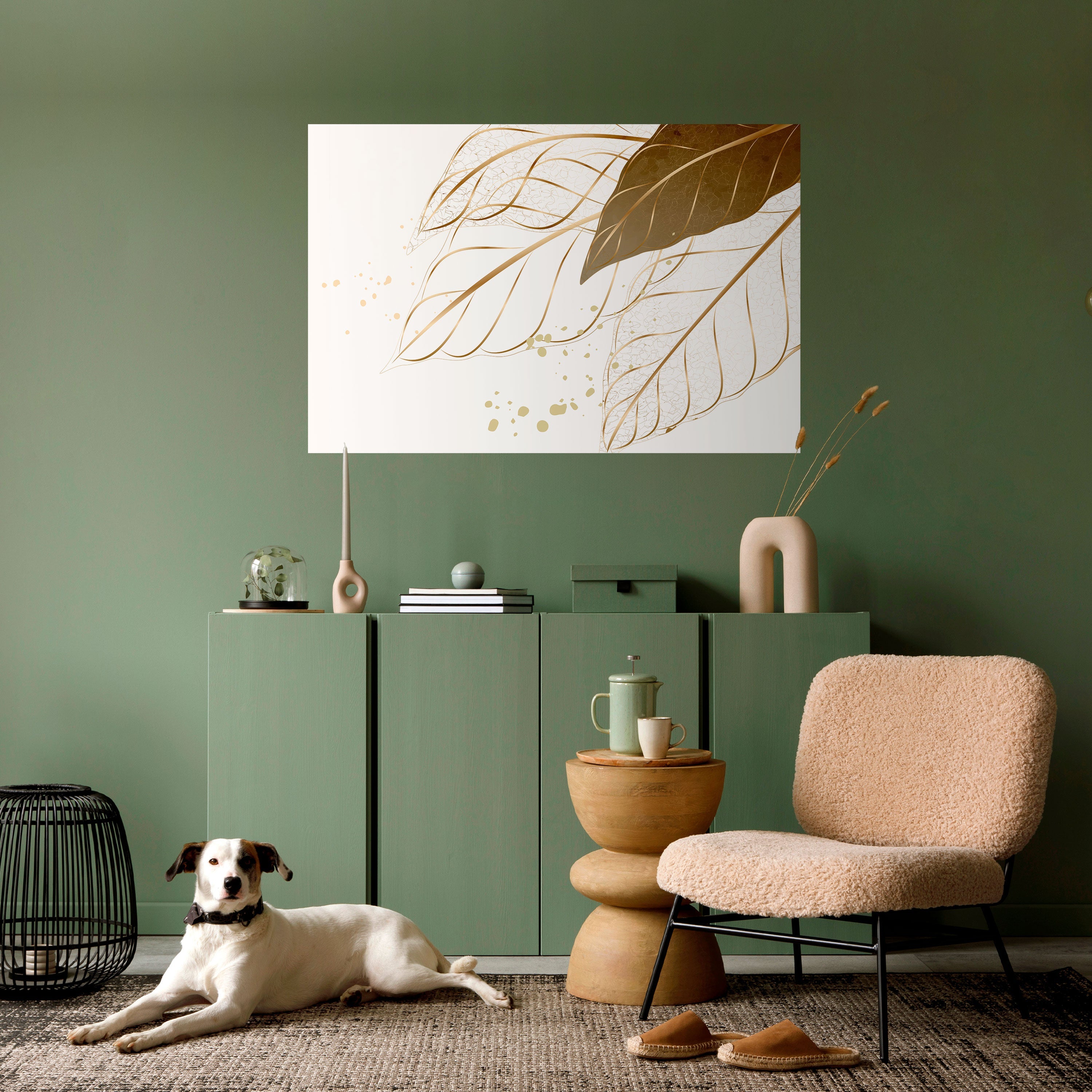ELEGANCE IN FOLIAGE Horizontales Poster zum Abziehen und Aufkleben