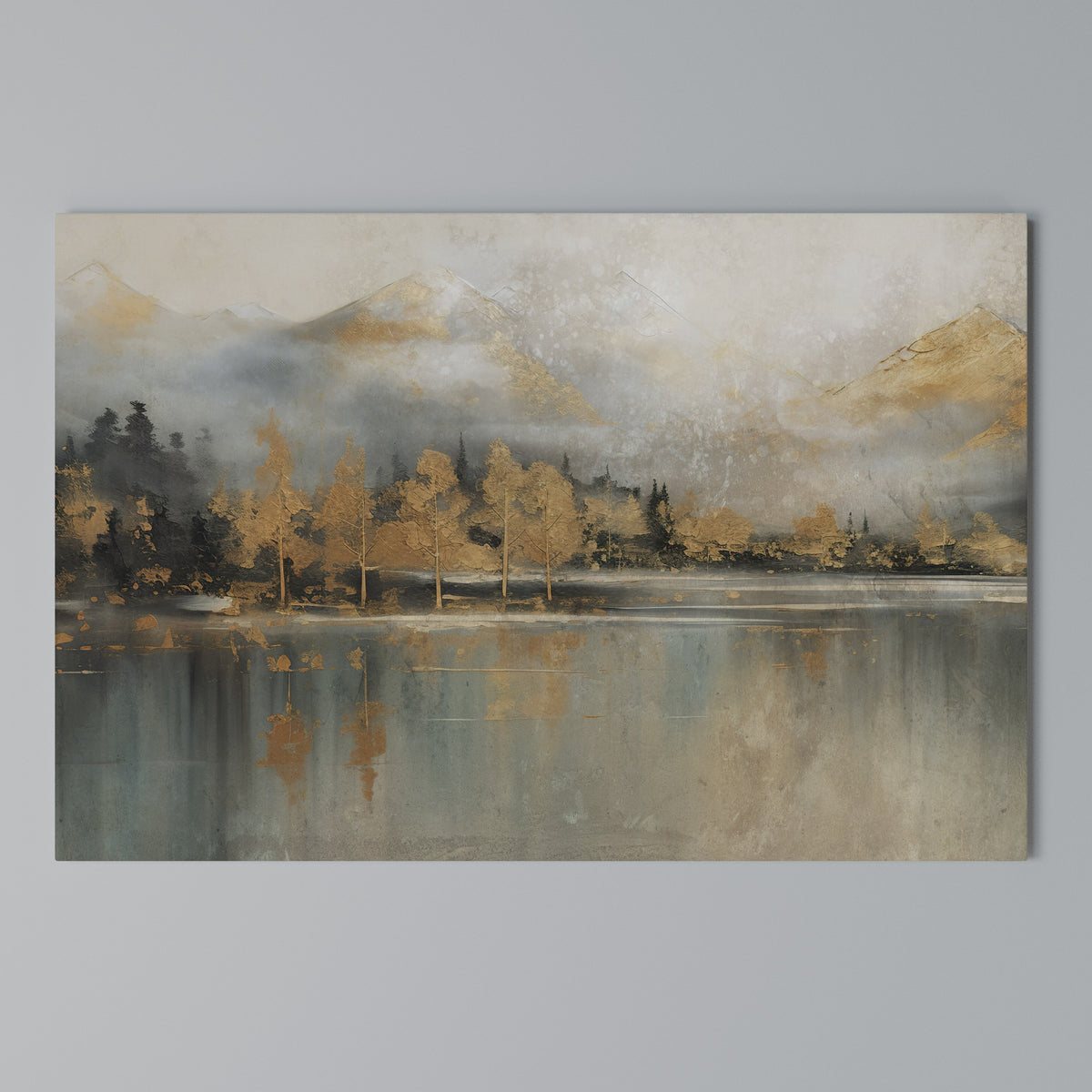 ECHOES OF GOLDEN DAWN Horizontal Canvas Print