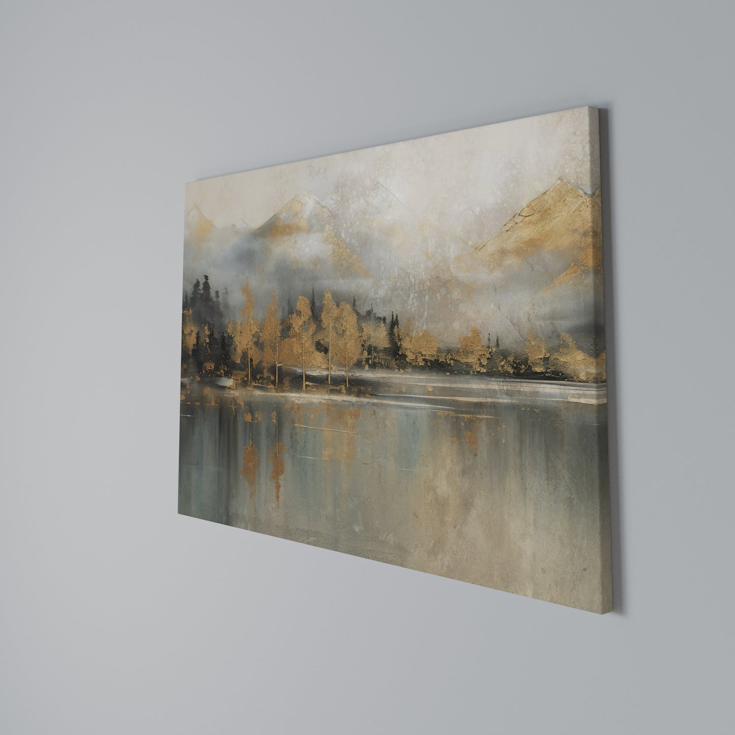 ECHOES OF GOLDEN DAWN Horizontal Canvas Print